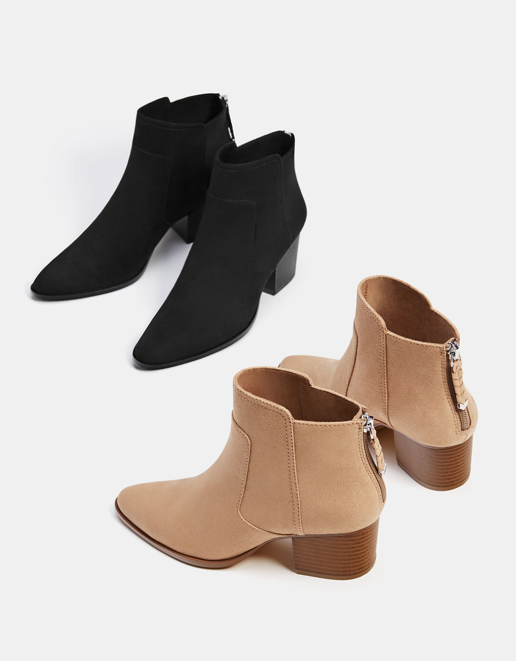 bottines bershka fermeture éclair