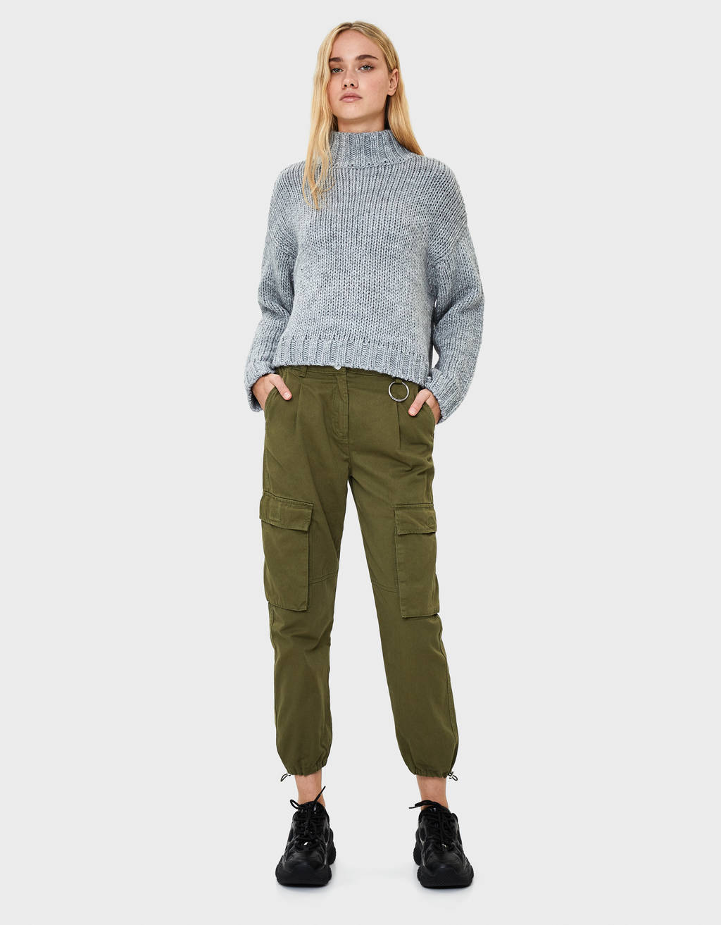 grey designer jumper mens