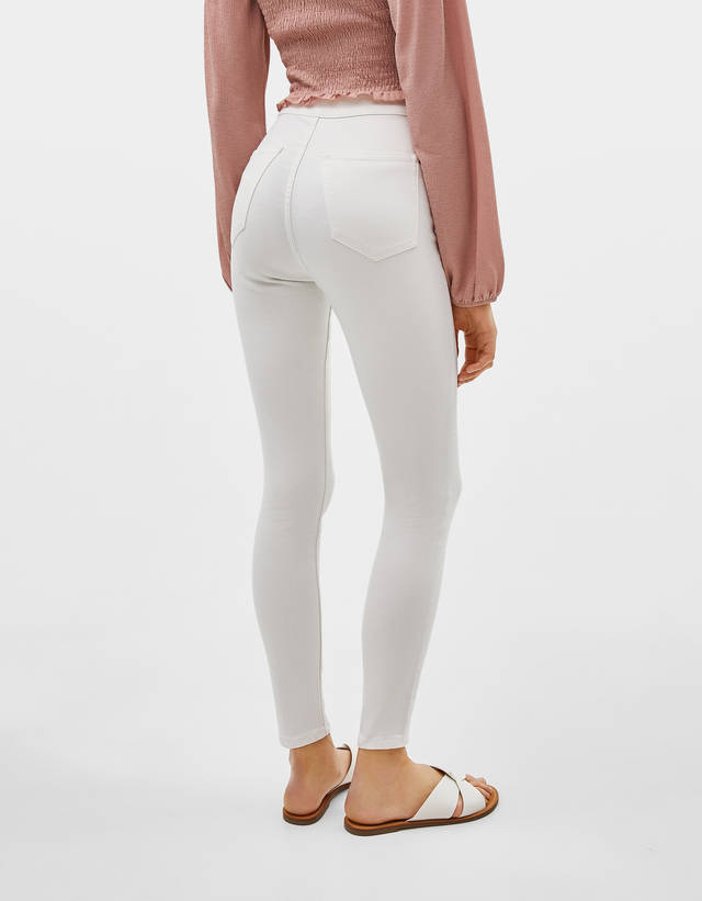 High waist jeggings - null - Bershka 