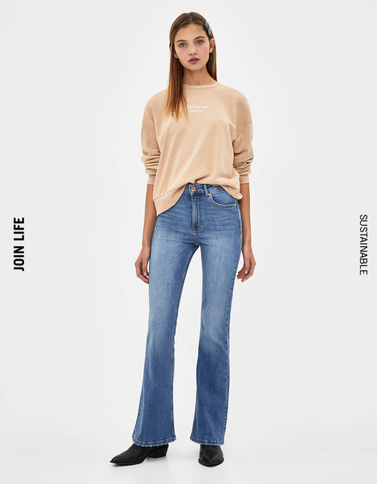 flare jeans bershka