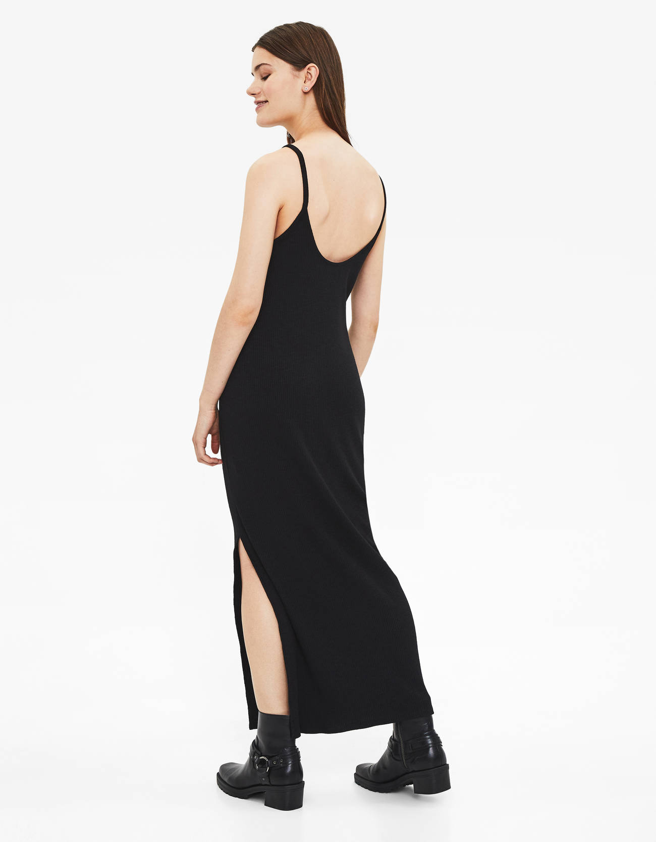 bershka backless dress