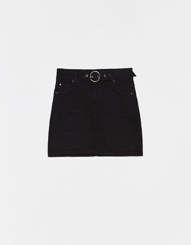 skirt skirt belt - black