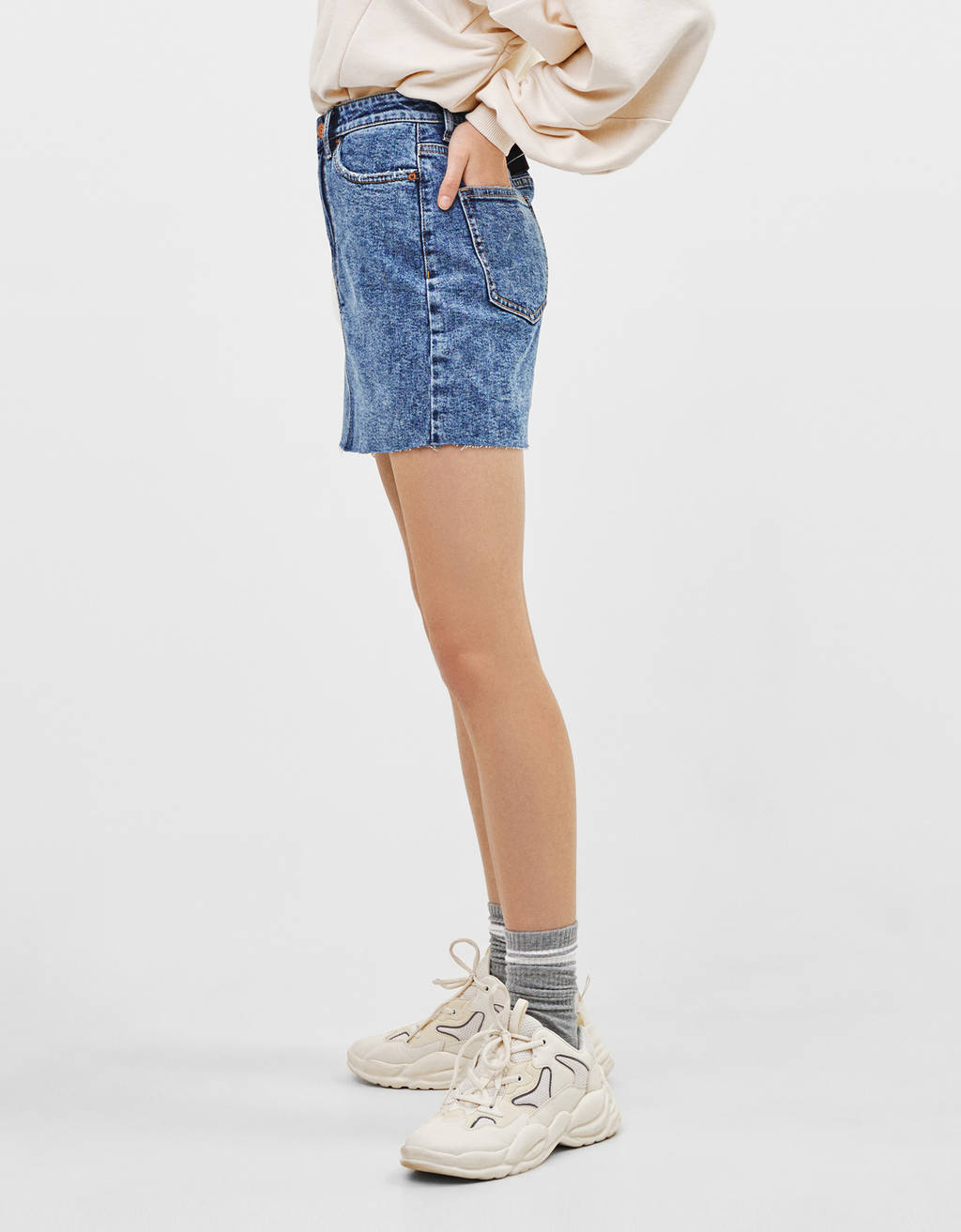 bershka denim skirt