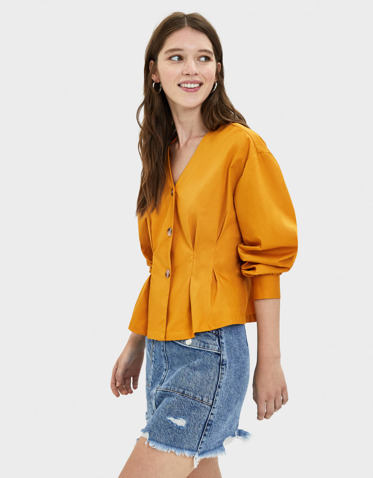 Bershka V yaka gömlek 10 Bershka V yaka gömlek 11