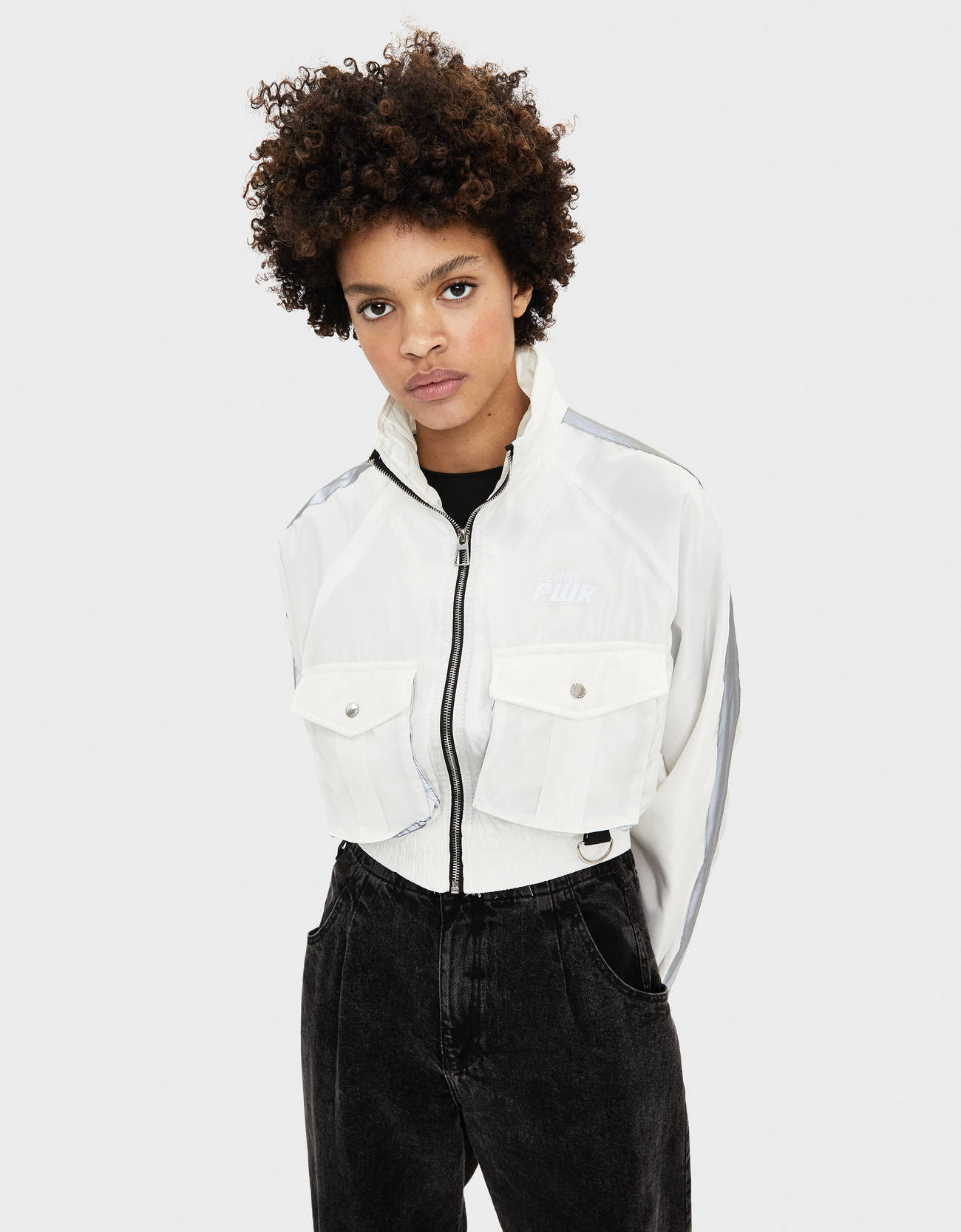 reflective nylon jacket