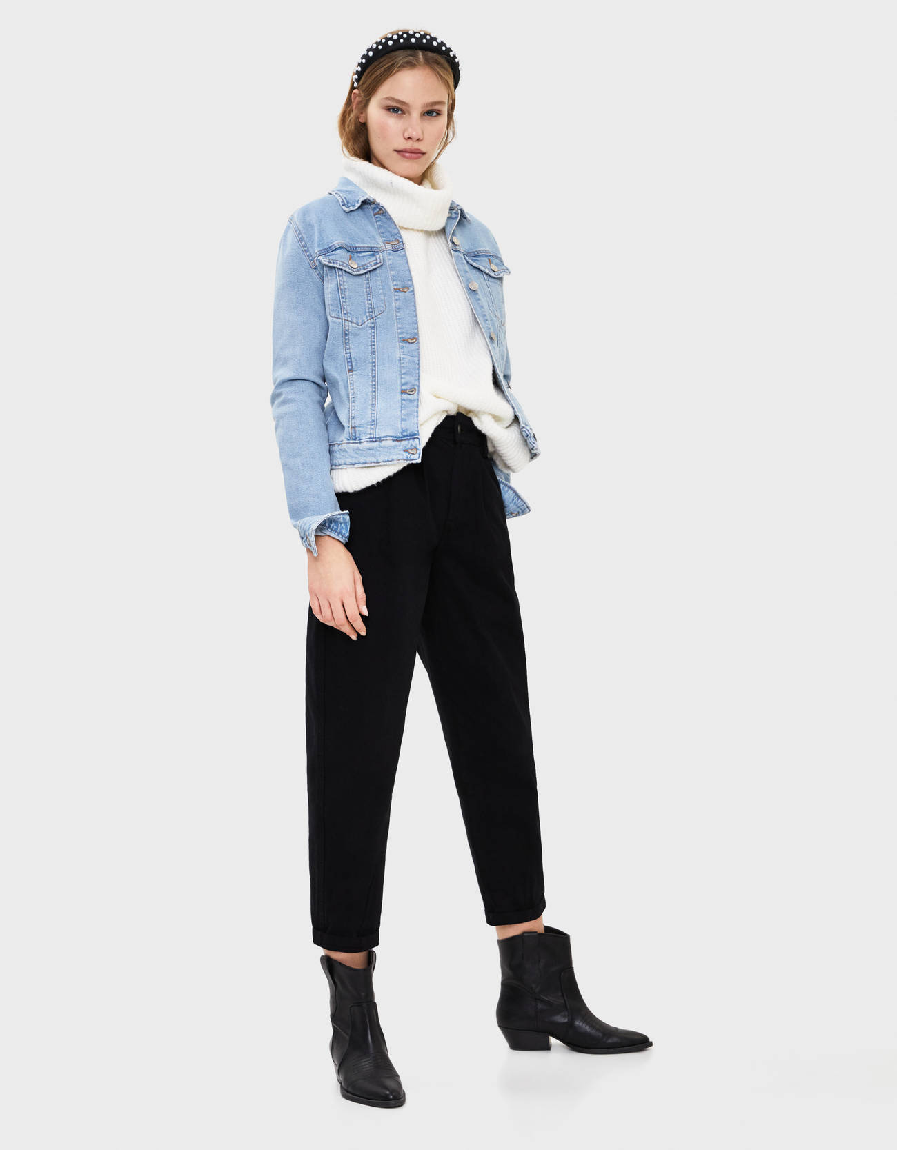 bershka denim jacket womens