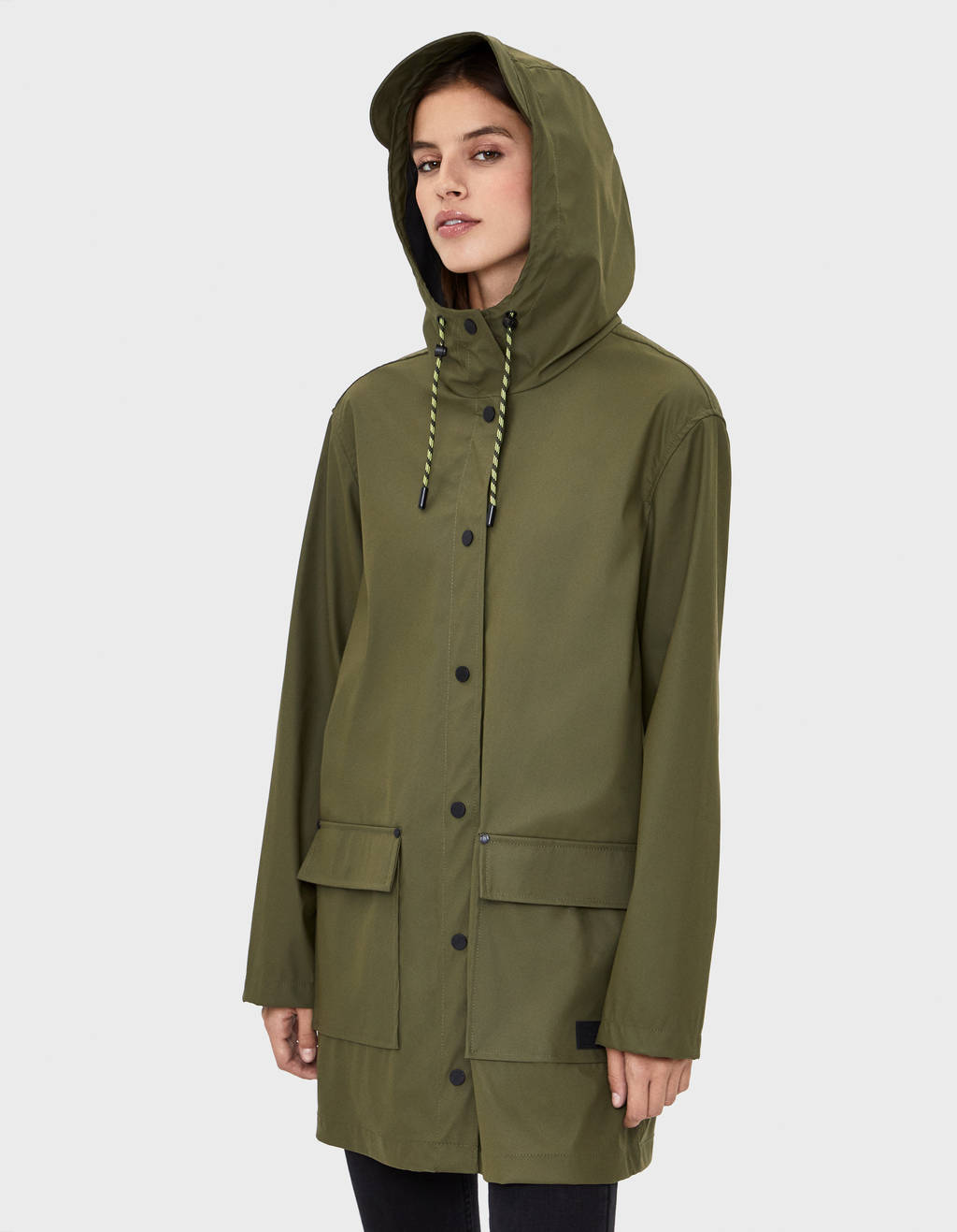 accogliente fresco presa all'ingrosso stile moderno Impermeabile con cappuccio - Giacche - Bershka Italy accogliente fresco presa all'ingrosso stile moderno Impermeabile con cappuccio - Giacche - Bershka Italy