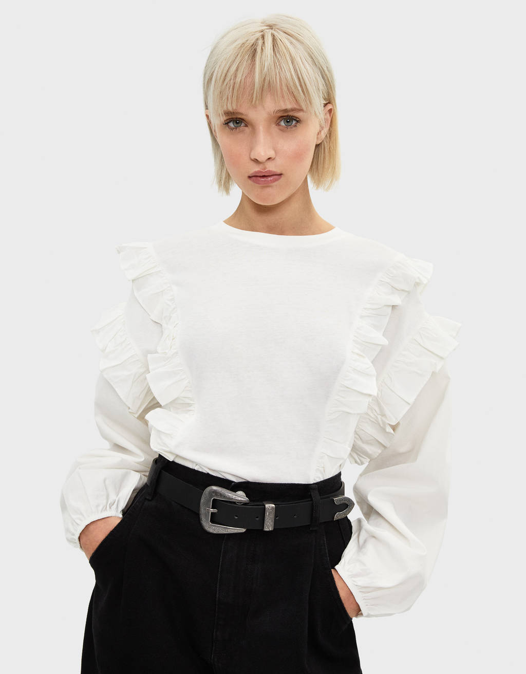 camiseta volantes