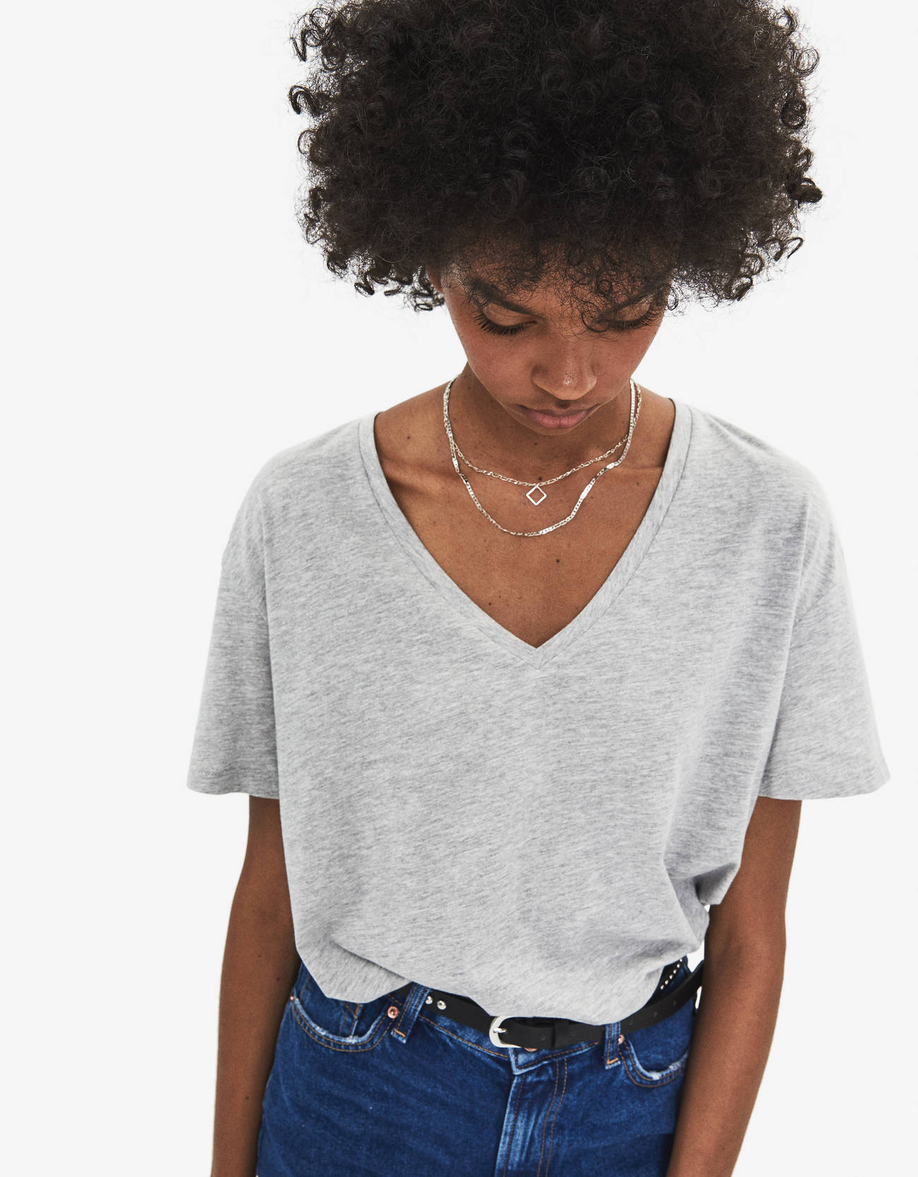 Bershka V yaka t-shirt 12 Bershka V yaka t-shirt 13