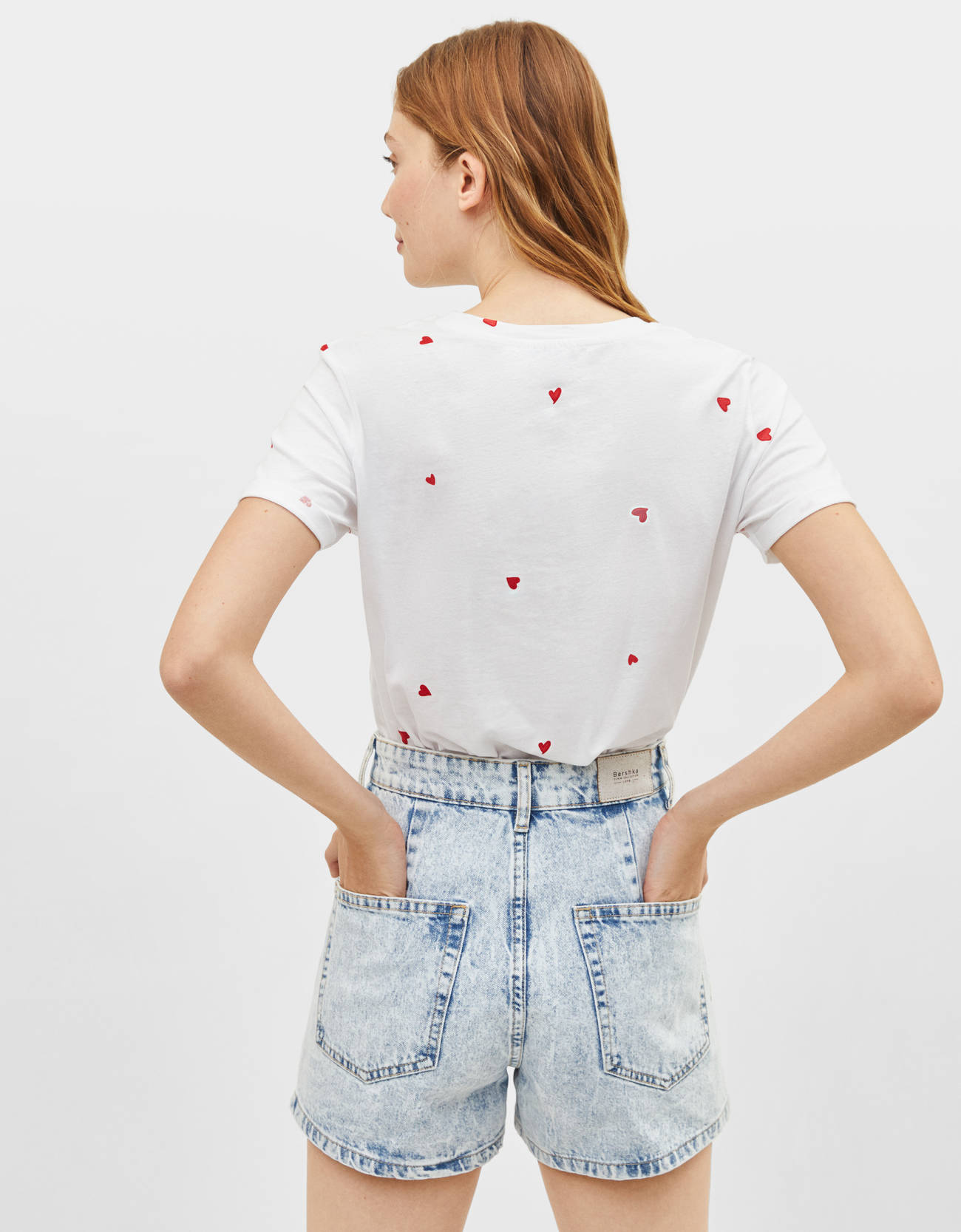 Bershka Desenli kısa kollu t-shirt 0 Bershka Desenli kısa kollu t-shirt 1