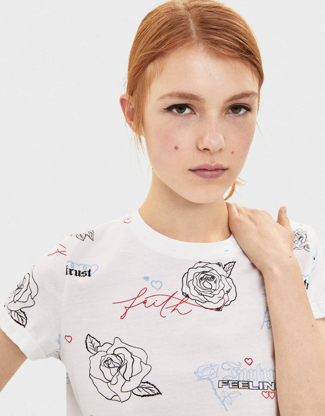 Bershka Kısa kollu t-shirt 2 Bershka Kısa kollu t-shirt 3