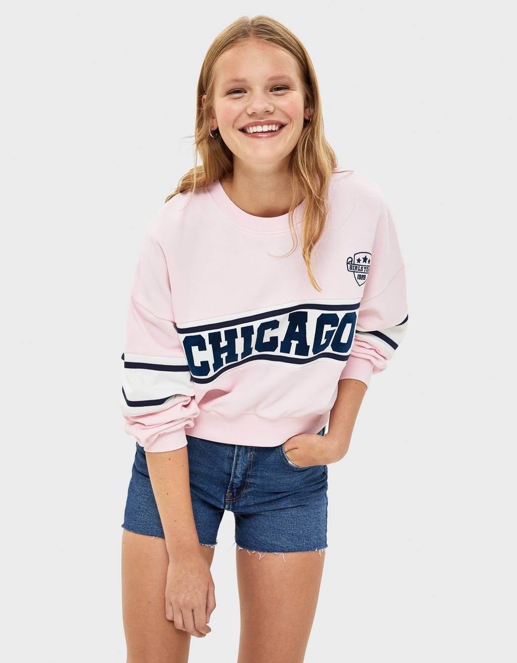 Basic denim shorts - null - Bershka Poland