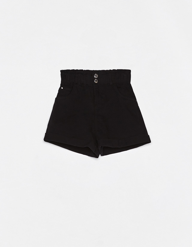 High waist shorts with elastic 