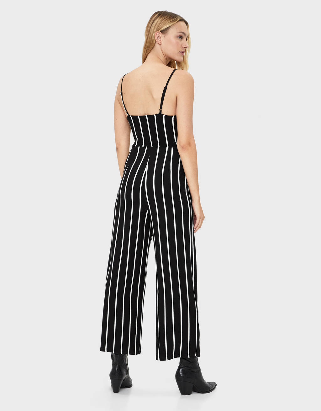 bershka jumpsuit striped