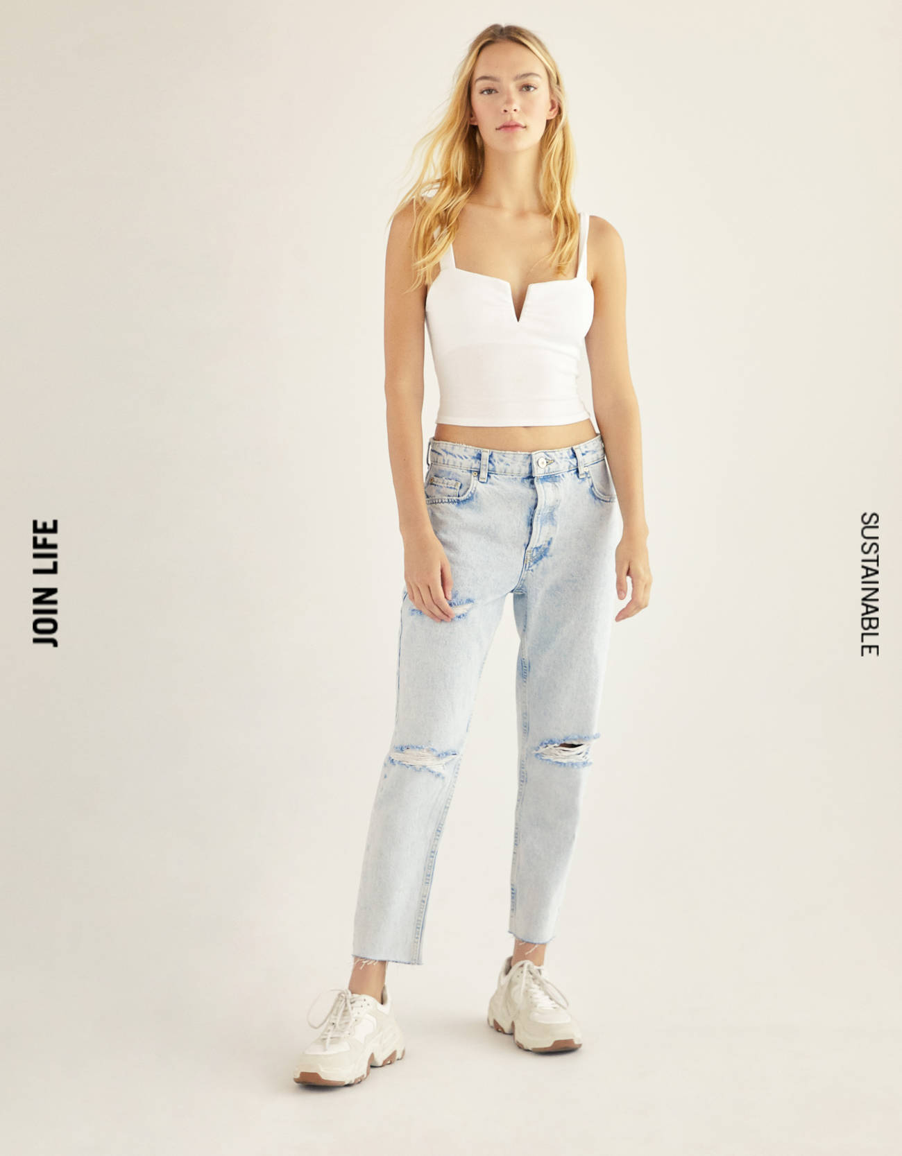 Top with straps and low neckline - Join 