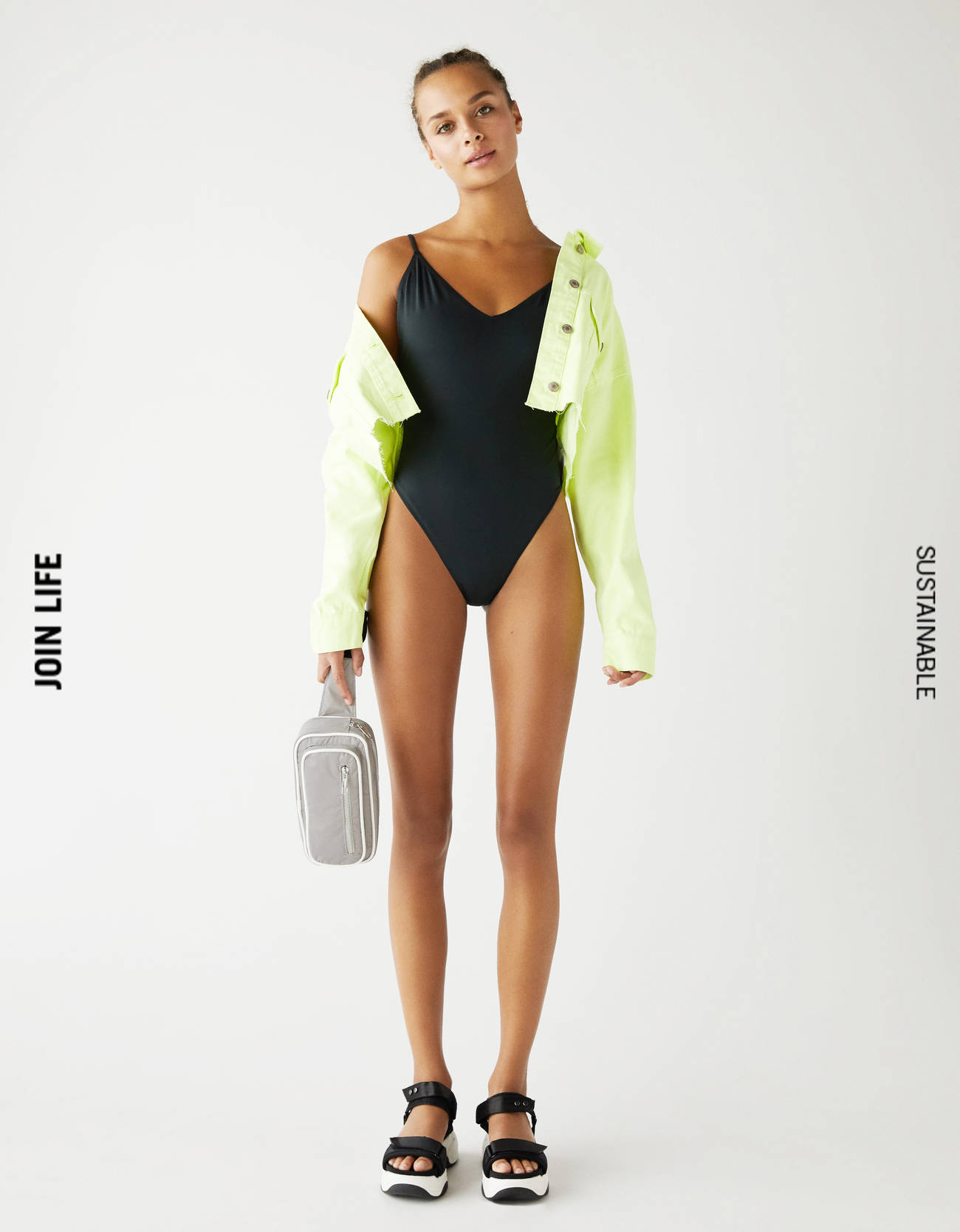 Costum De Baie Intreg Uni Paltoane Bershka Romania
