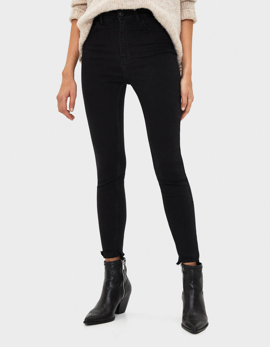 Bershka Jeans super high waist (descuento 74 %) - Micolet Pink madewell 10 high rise skinny jeans in hayes wash quilt pakistan