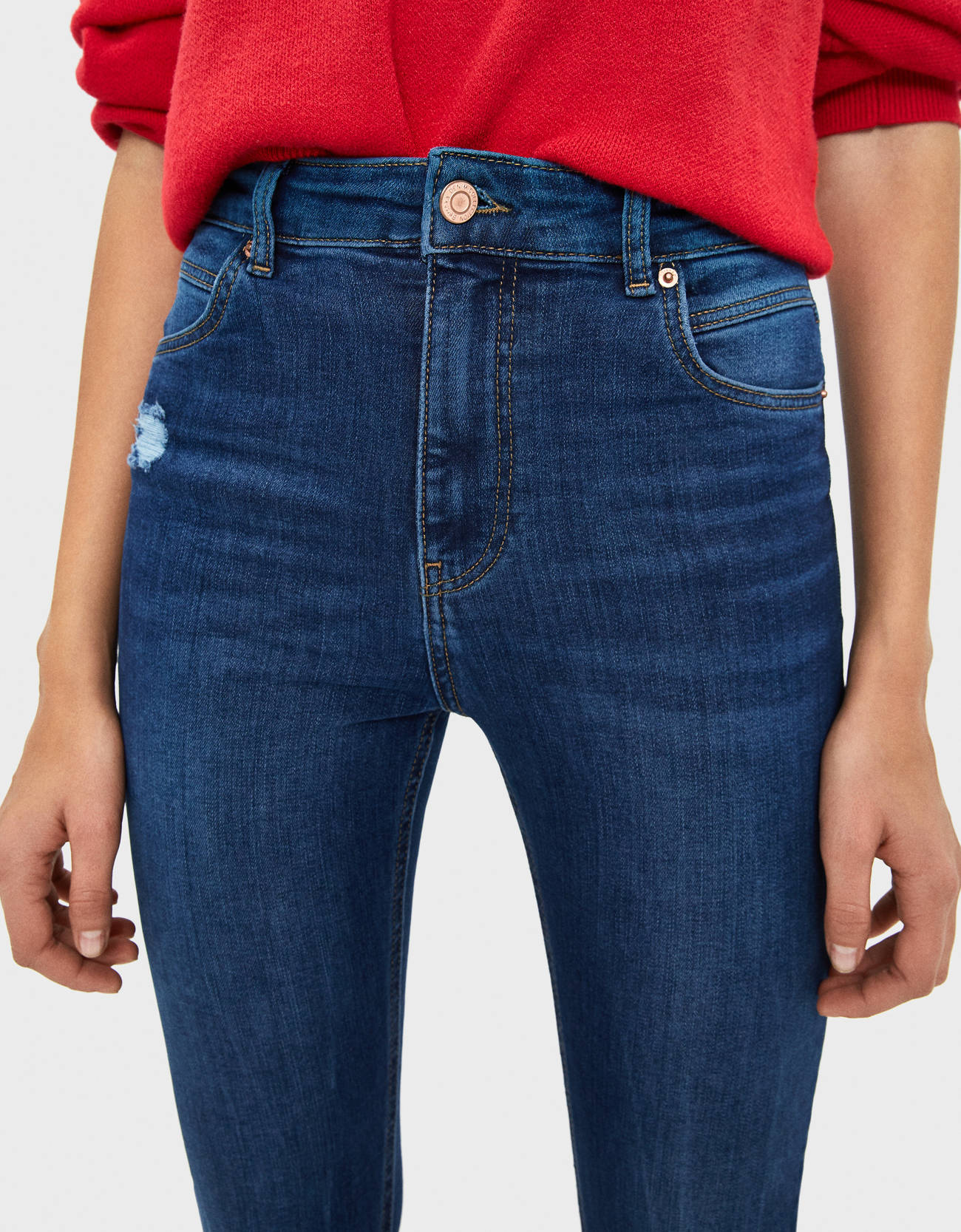 Bershka Yüksek bel skinny jean 8 Bershka Yüksek bel skinny jean 9