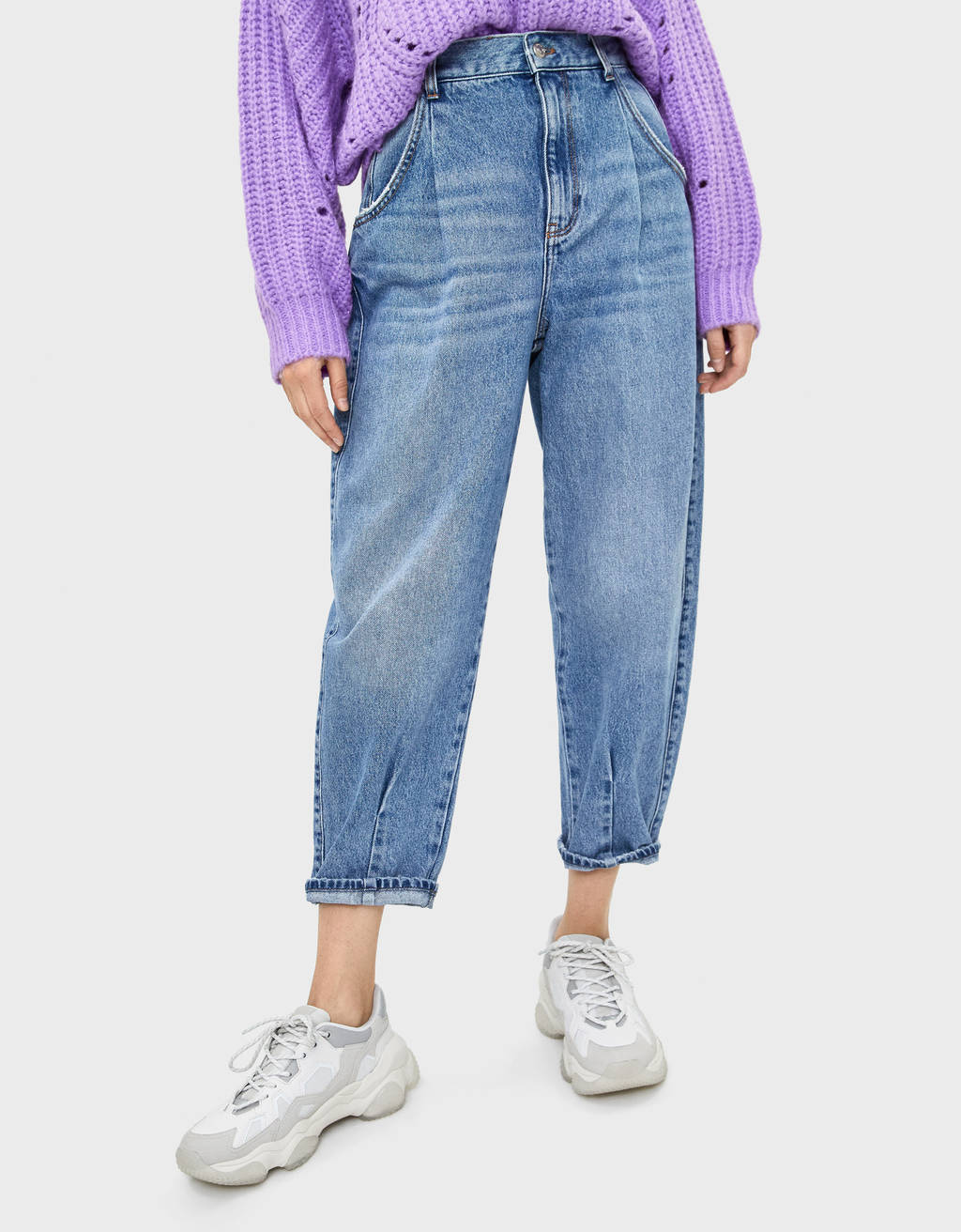 Balloon fit jeans - null - Bershka Kazajstan
