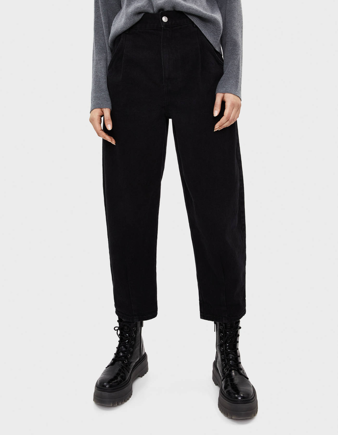 bershka balloon fit jeans mens