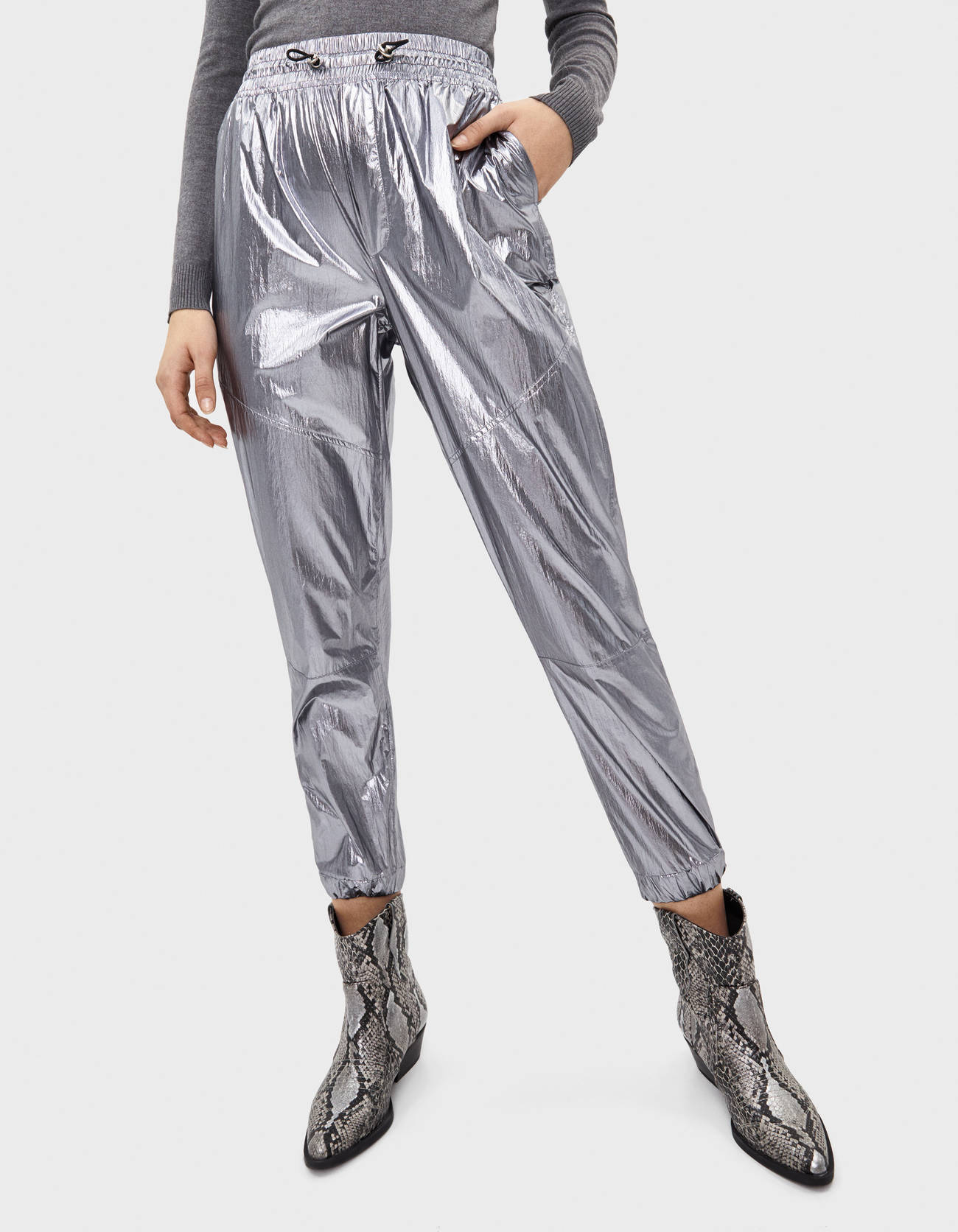 metallic tracksuit