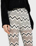 Leopard print flared trousers - null 