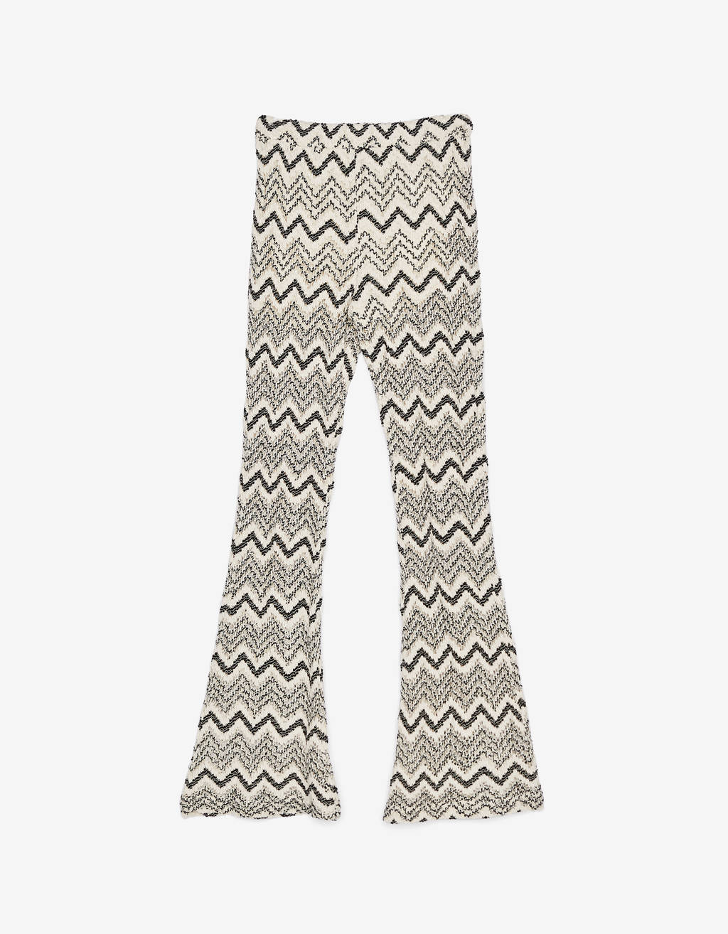 Leopard print flared trousers - null 