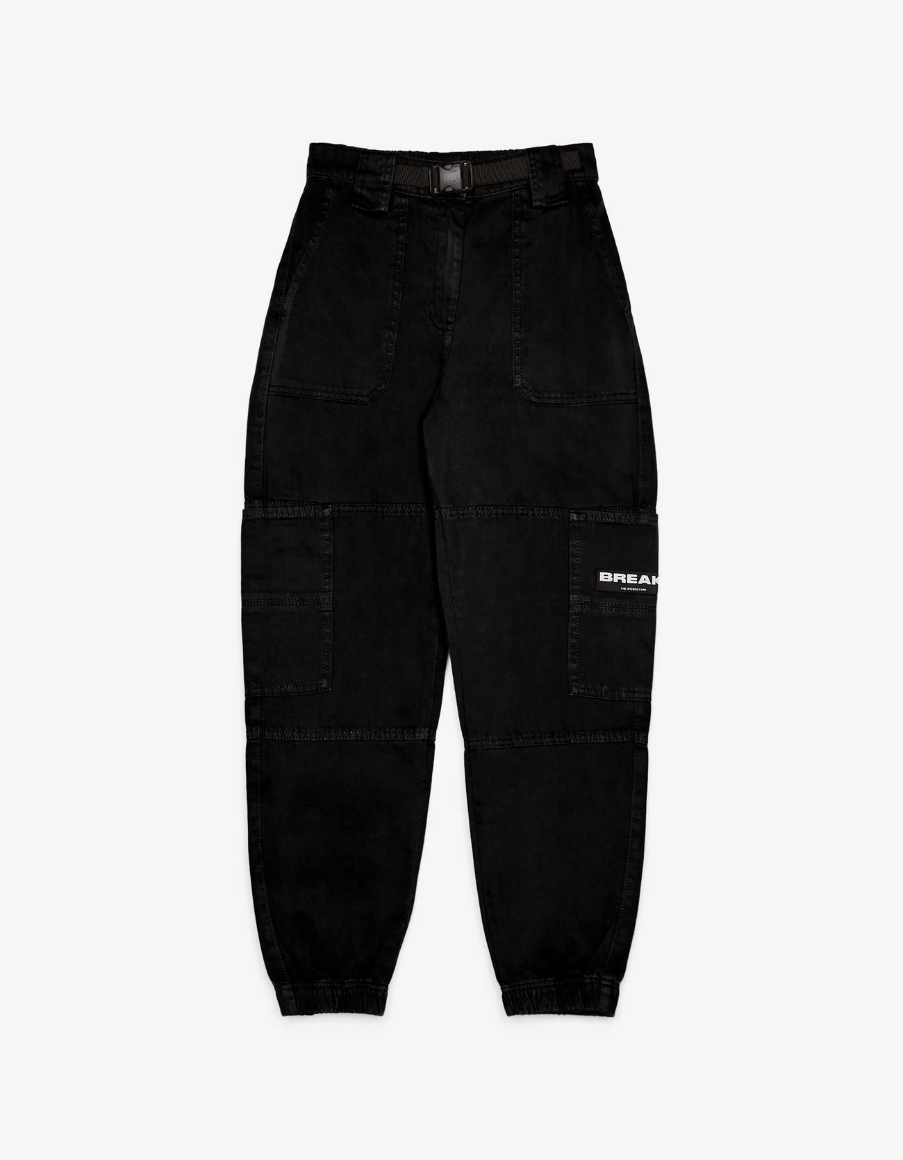 Bershka Tokalı jogging fit pantolon 0 Bershka Tokalı jogging fit pantolon 1