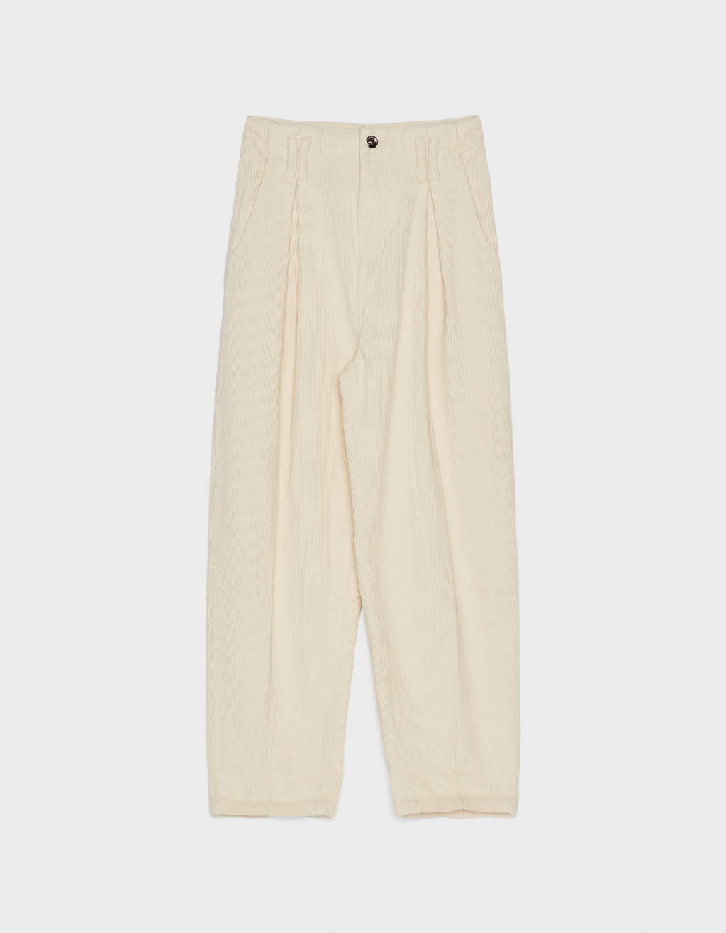 Corduroy slouchy trousers - null 