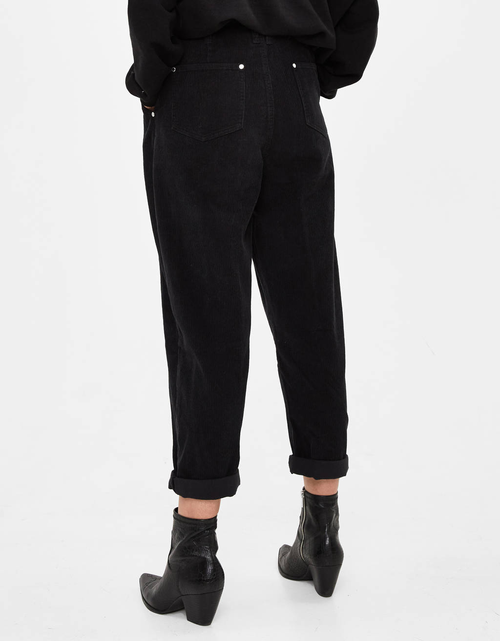 Corduroy slouchy trousers - null 