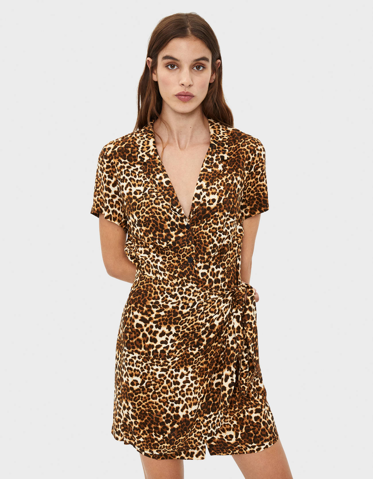 Hemdkleid im Leoparden-Look