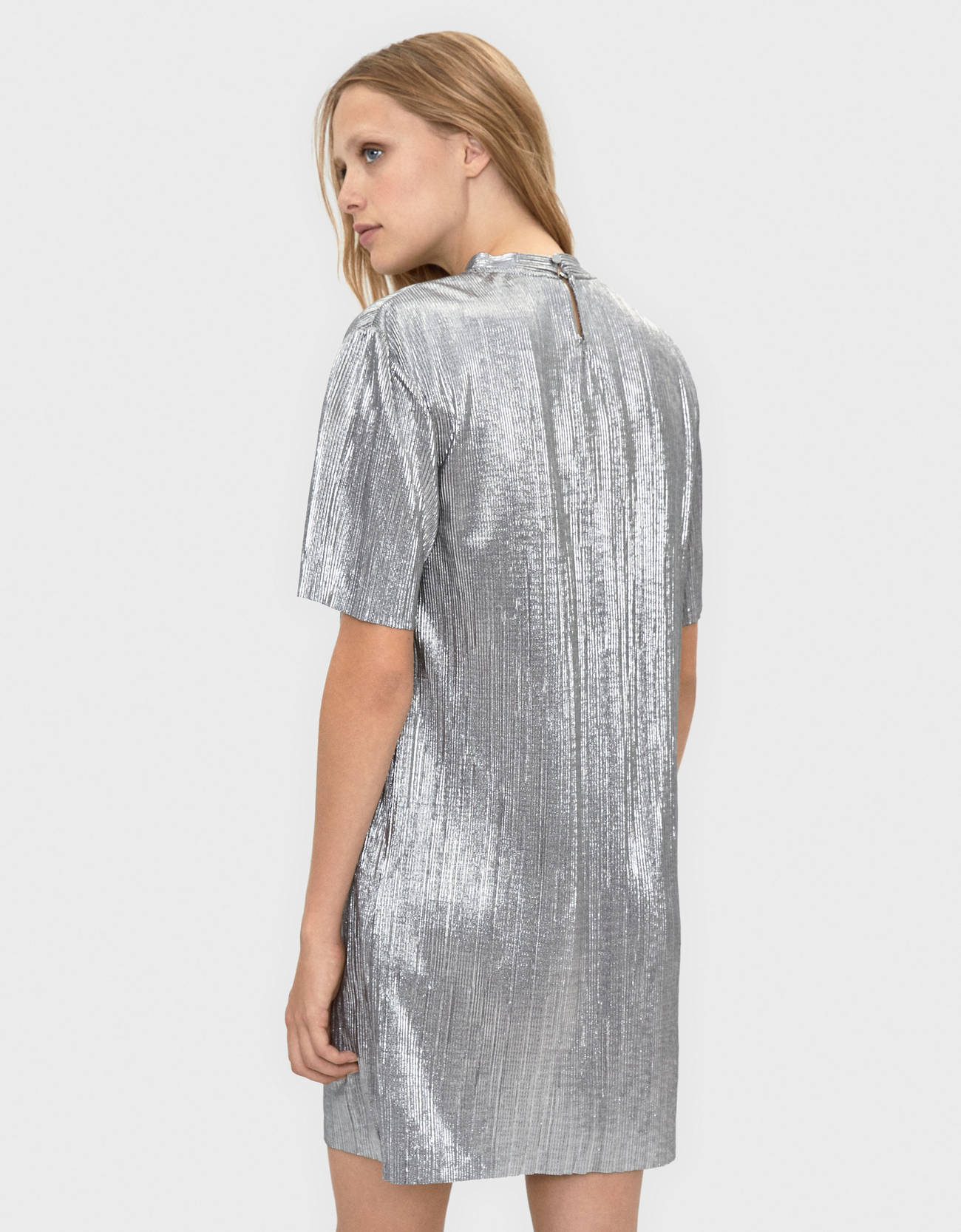 bershka silver dress