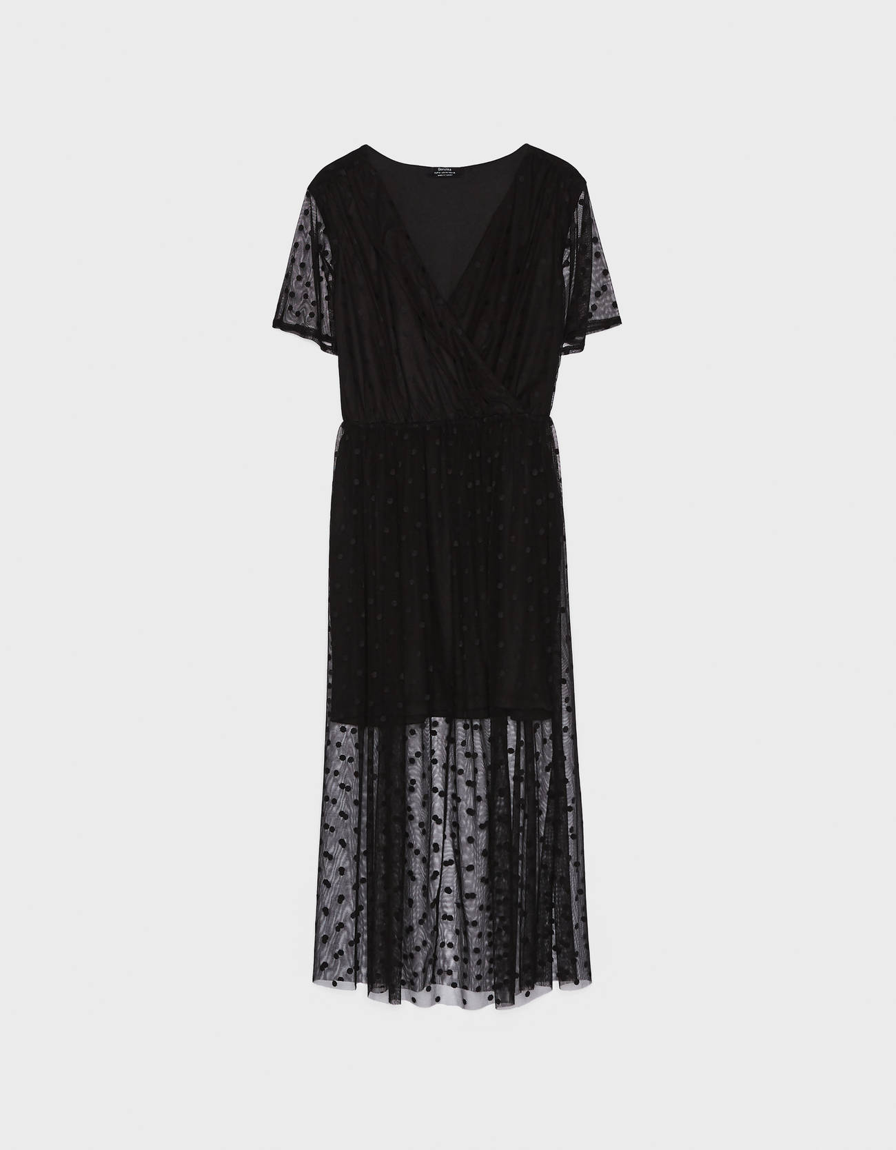 Bershka Plumeti midi elbise 6 Bershka Plumeti midi elbise 7