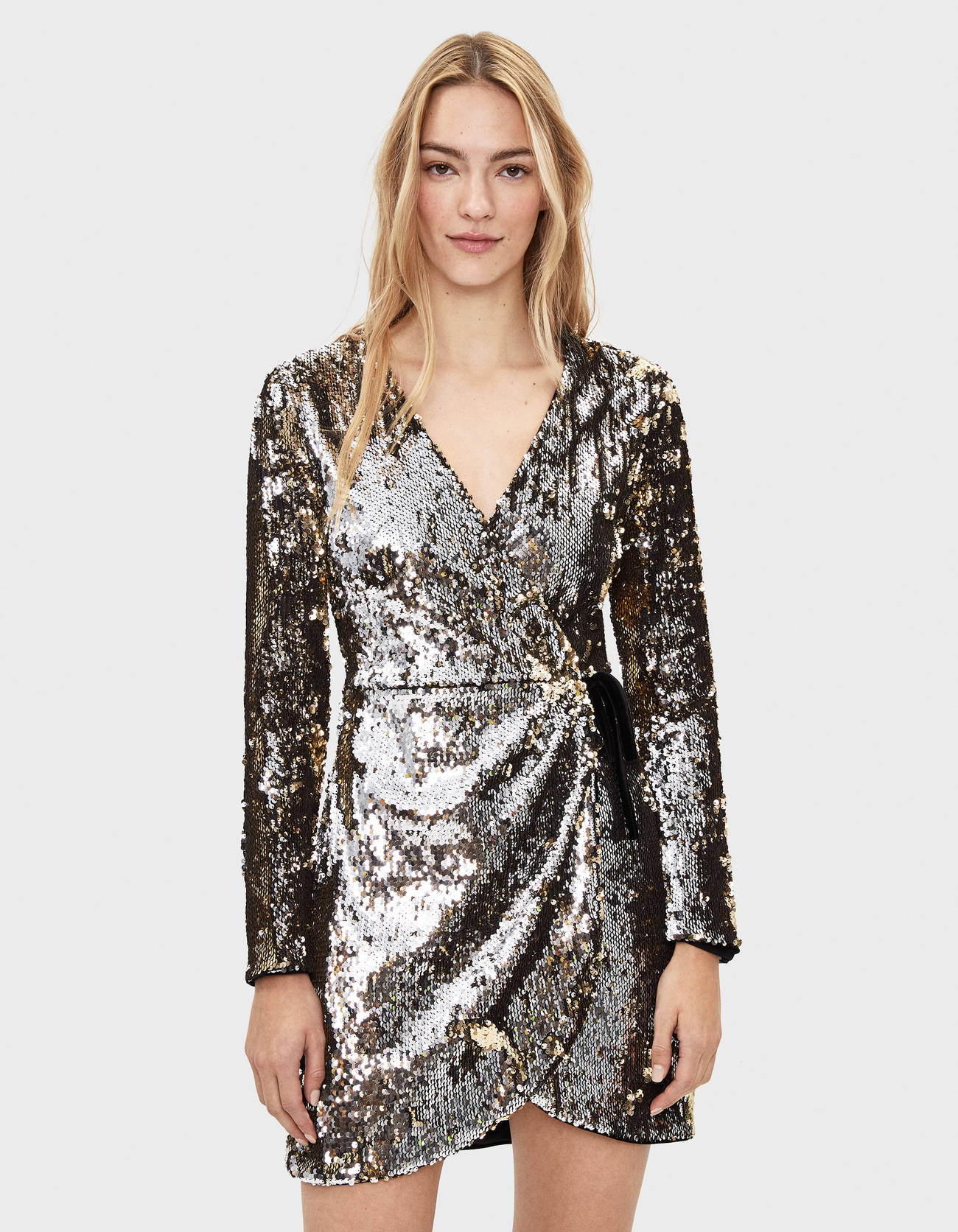 bershka sequin dress