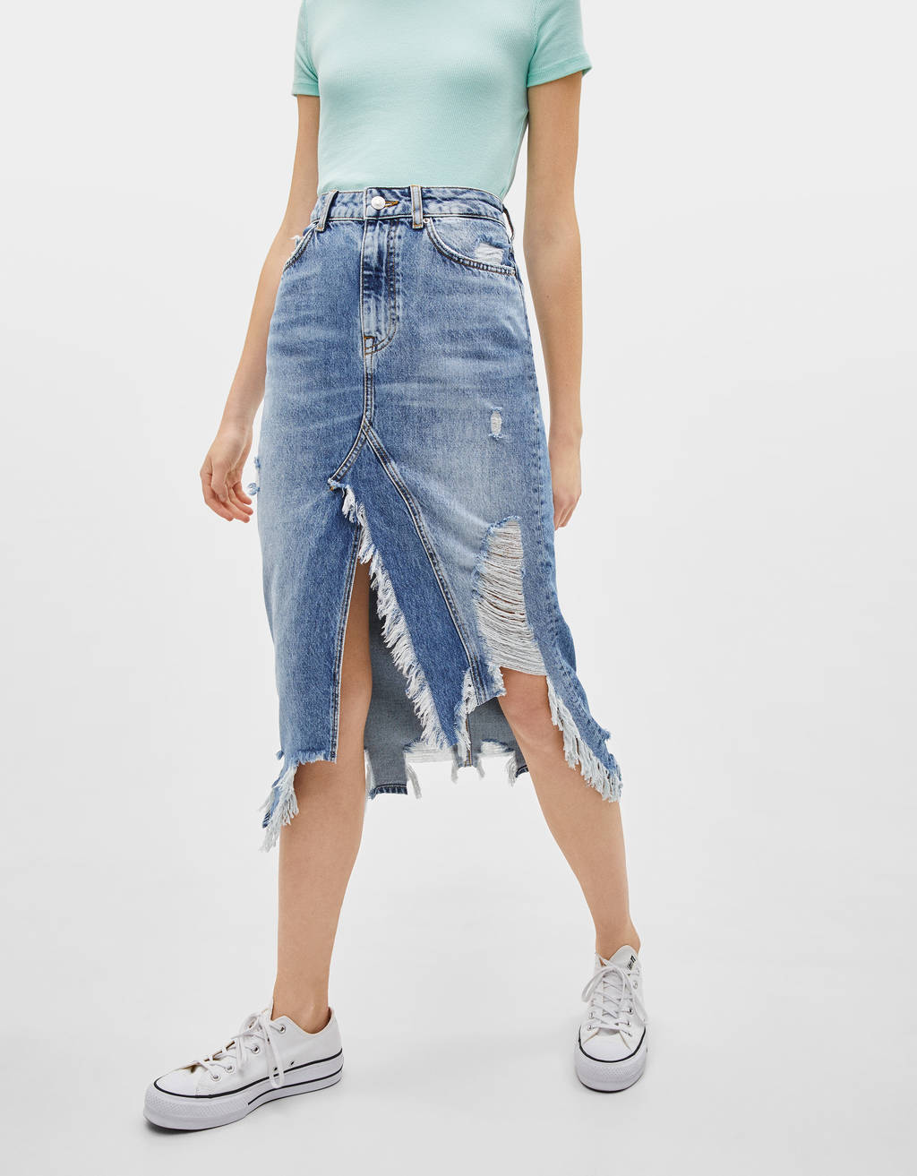 Ripped denim skirt - Party Collection 
