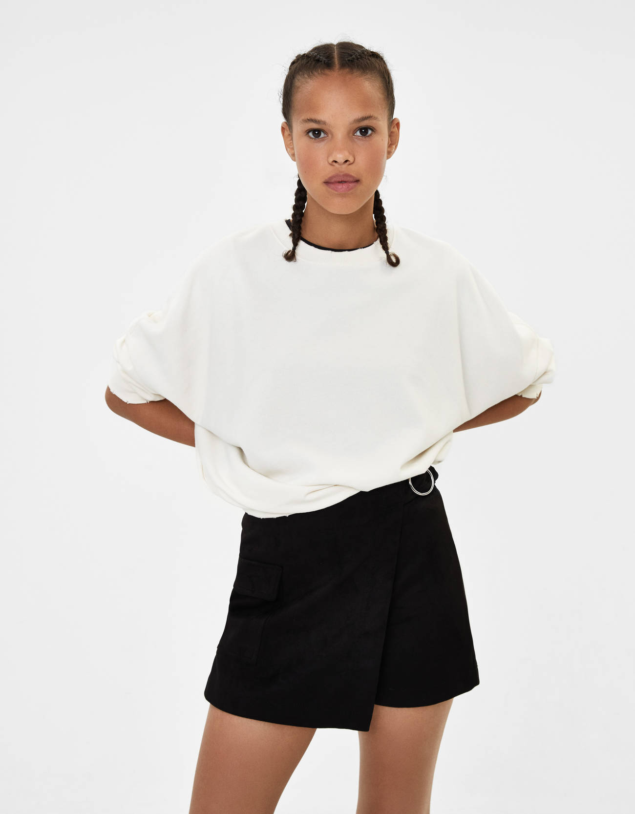 Bershka Suni süet şort etek 10 Bershka Suni süet şort etek 11