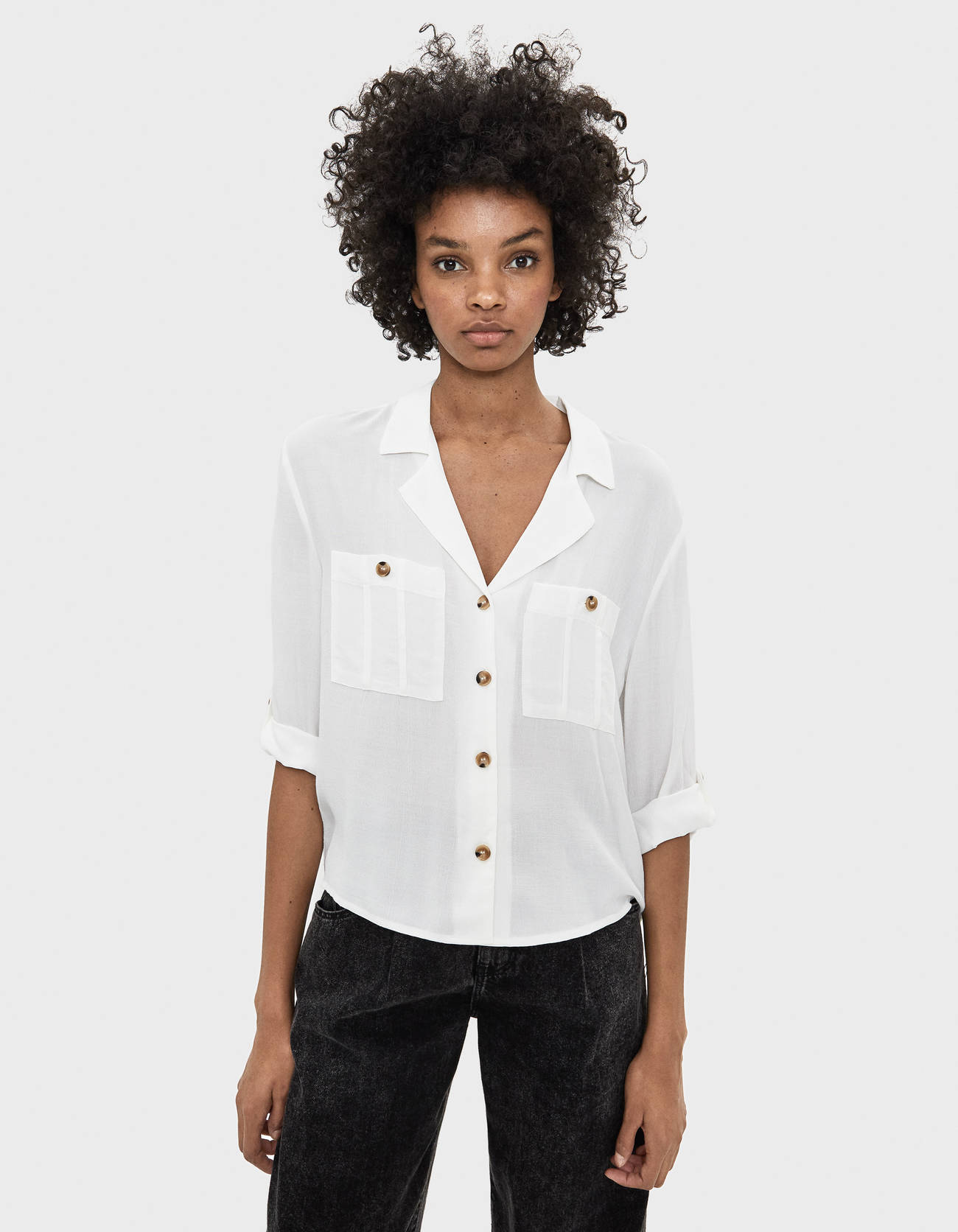Utility shirt - Jeans - Bershka Georgia