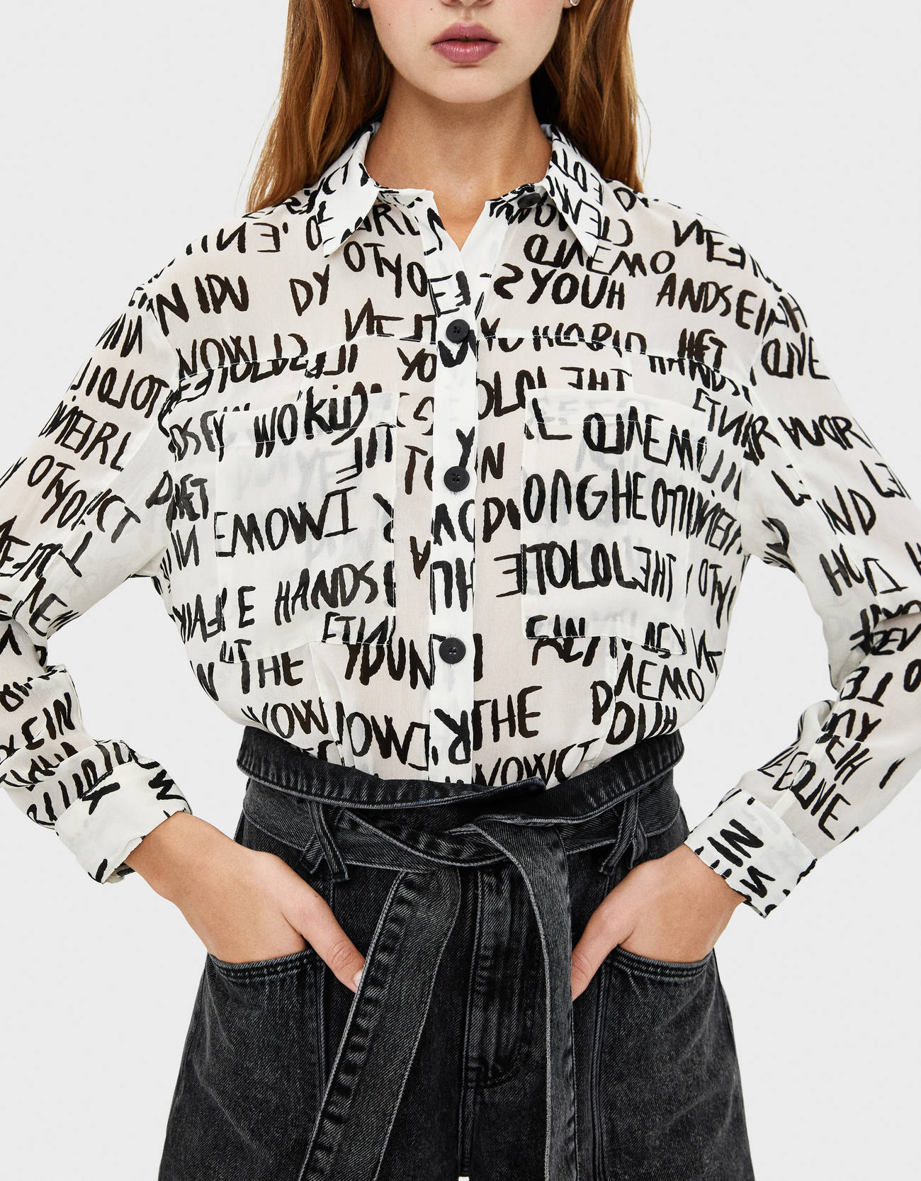 Bershka Uzun kollu gömlek 2 Bershka Uzun kollu gömlek 3