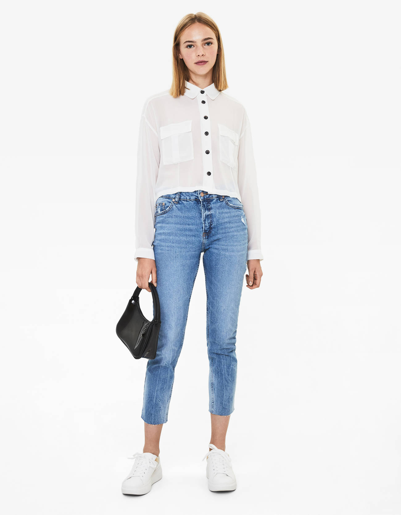 Bershka Cepli crop gömlek 2 Bershka Cepli crop gömlek 3