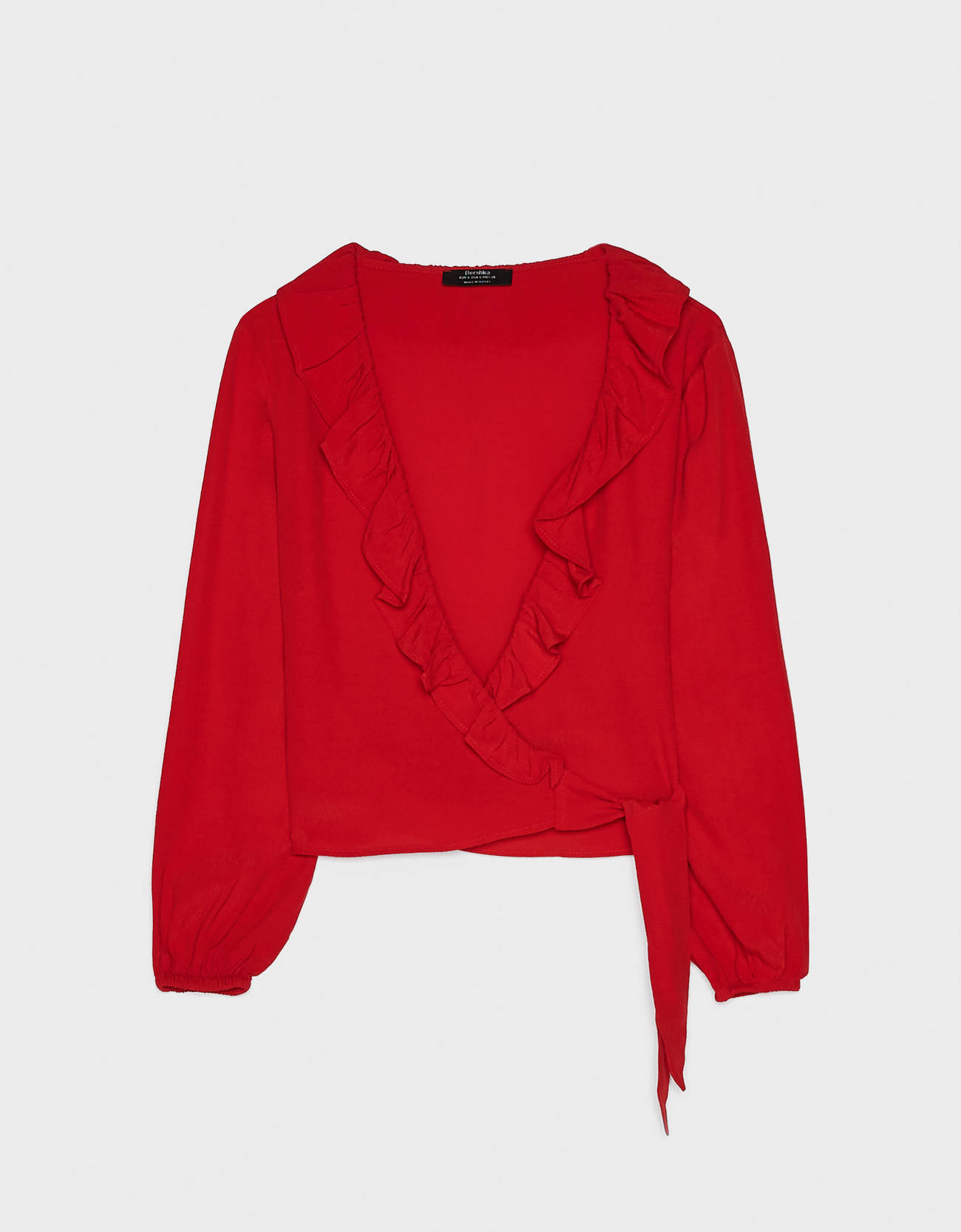 Bershka Volanlı bluz 8 Bershka Volanlı bluz 9