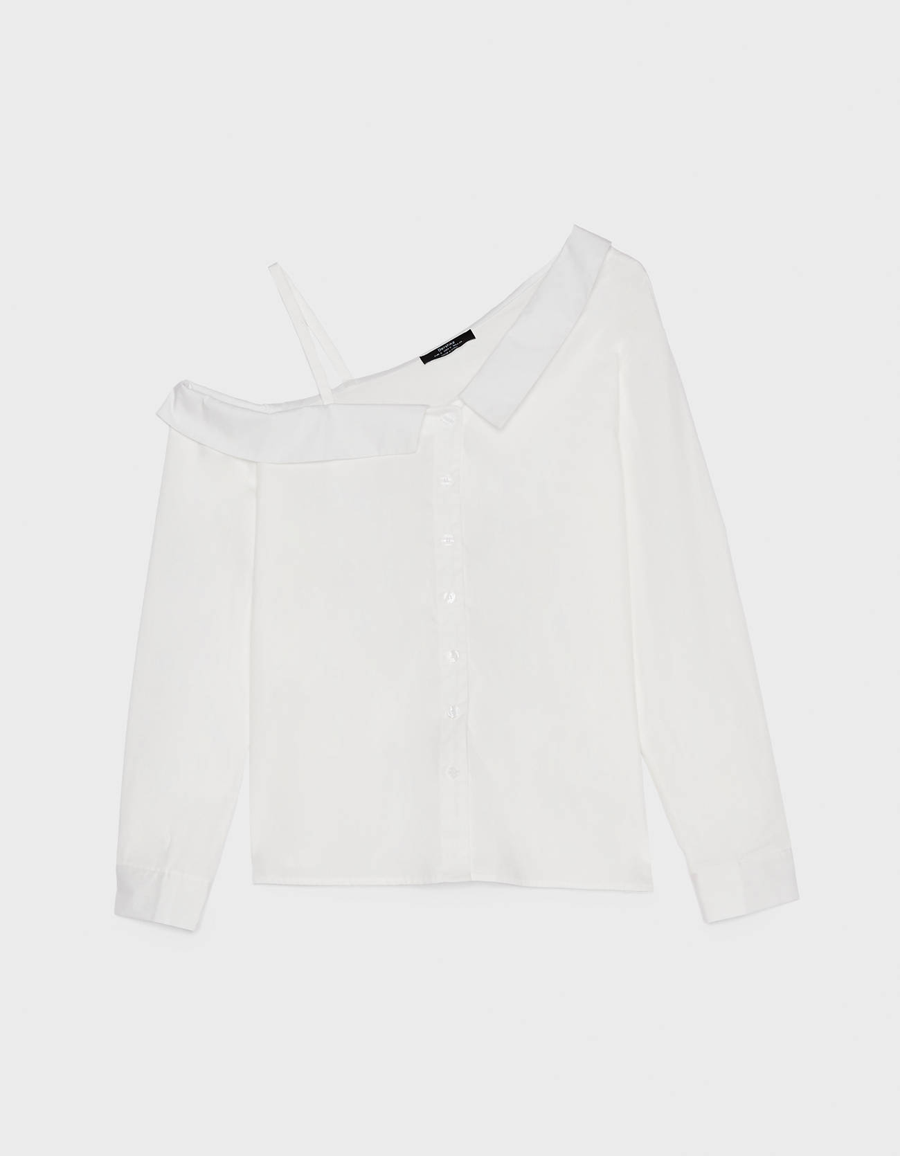 Bershka Asimetrik poplin gömlek 6 Bershka Asimetrik poplin gömlek 7