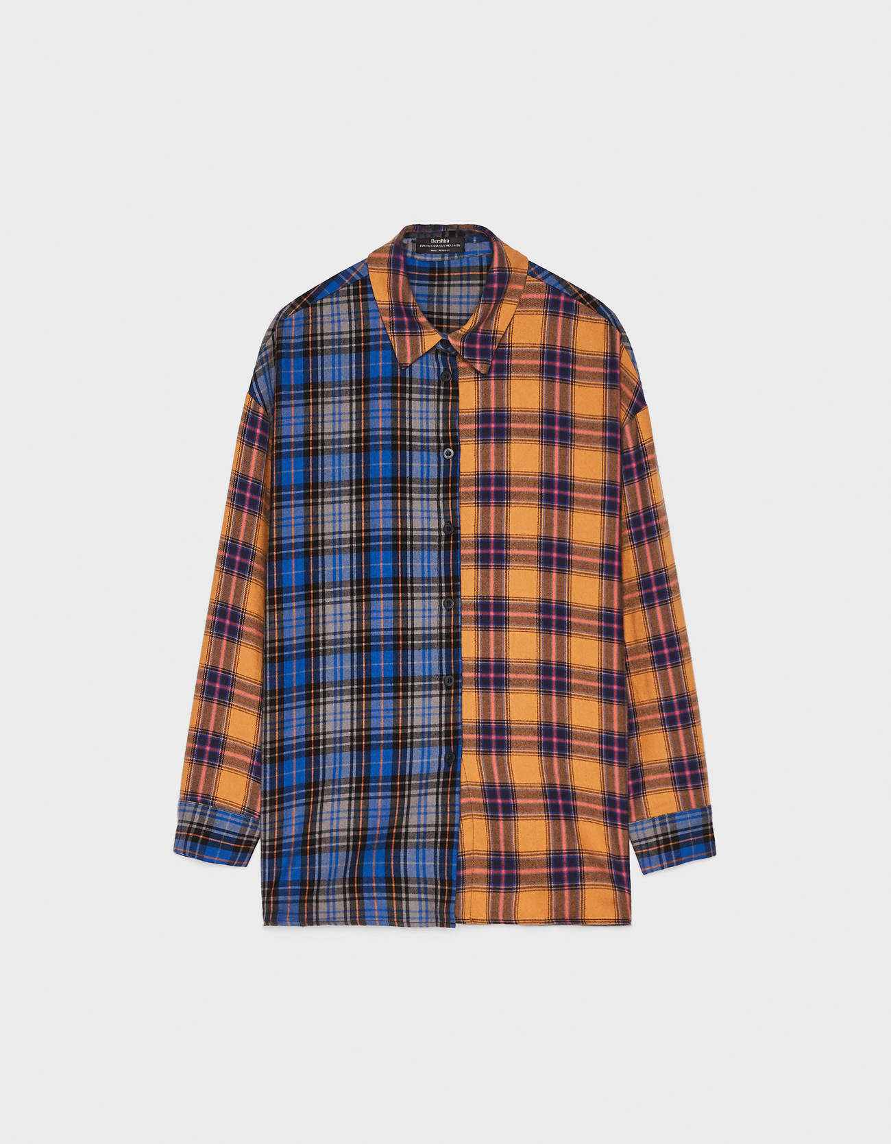 2 tone plaid shirt