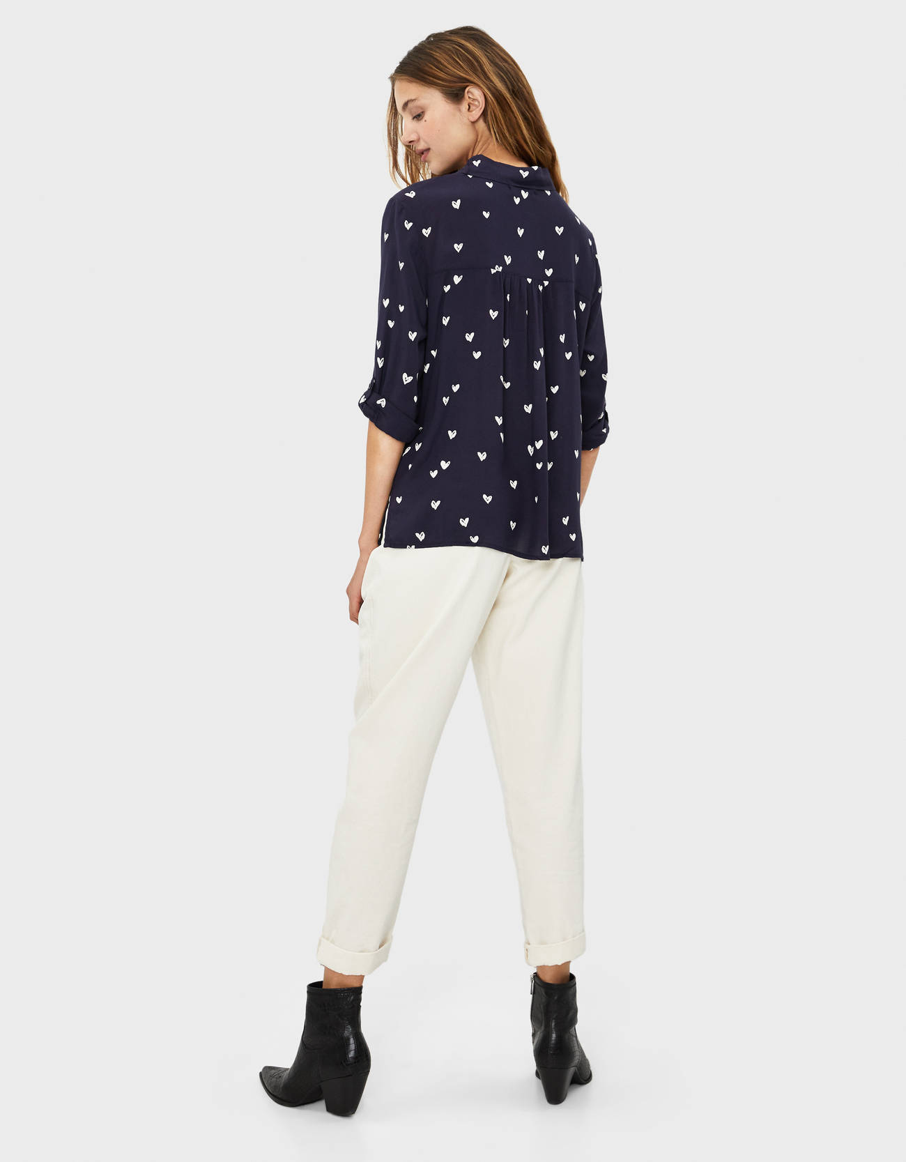 Bershka Kıvrık kollu gömlek 10 Bershka Kıvrık kollu gömlek 11