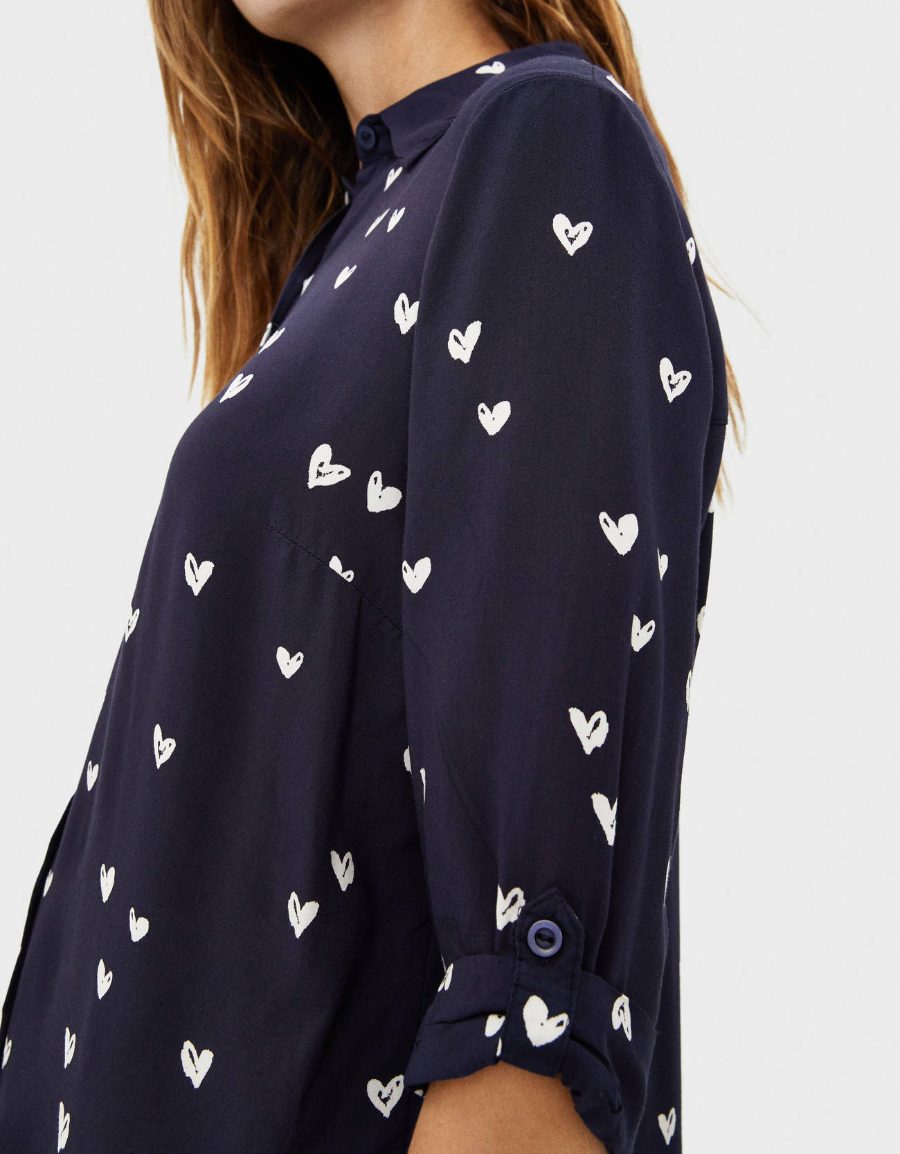 Bershka Kıvrık kollu gömlek 8 Bershka Kıvrık kollu gömlek 9