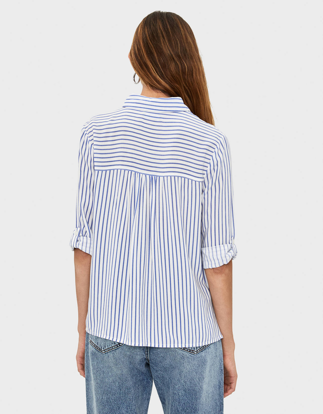 Bershka Kıvrık kollu gömlek 10 Bershka Kıvrık kollu gömlek 11