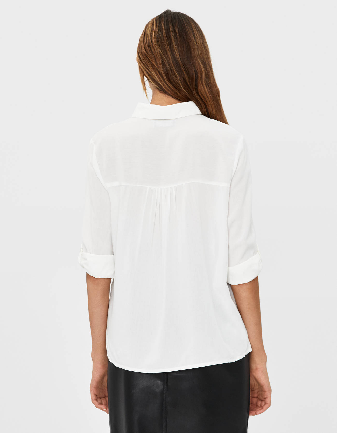 Bershka Kıvrık kollu gömlek 6 Bershka Kıvrık kollu gömlek 7