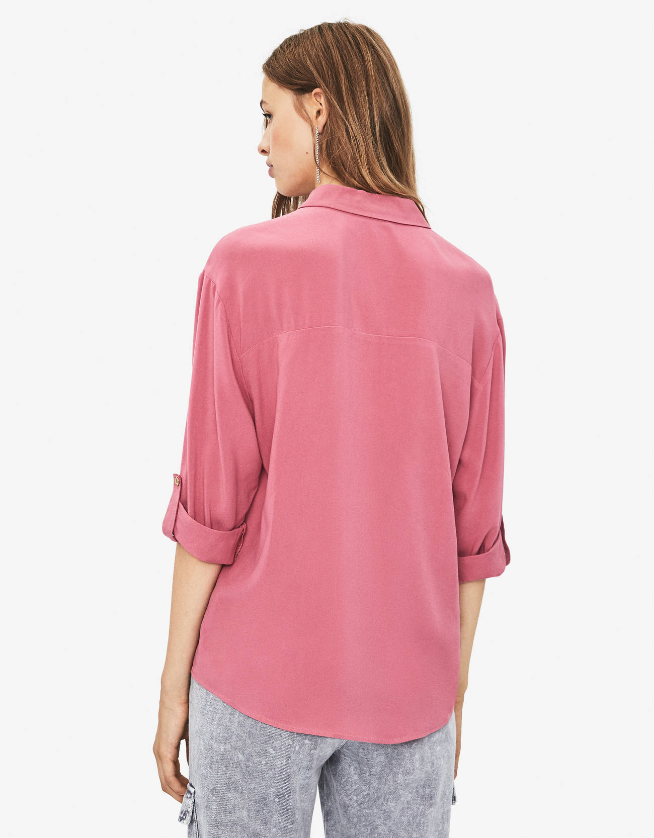 Bershka Kıvrık kollu gömlek 10 Bershka Kıvrık kollu gömlek 11