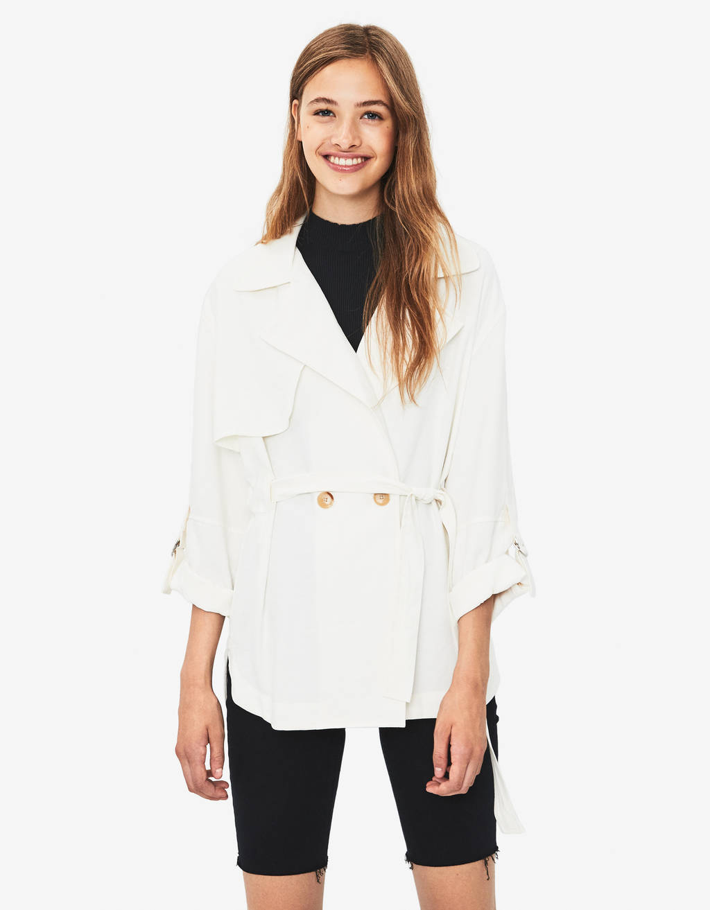overshirt with belt