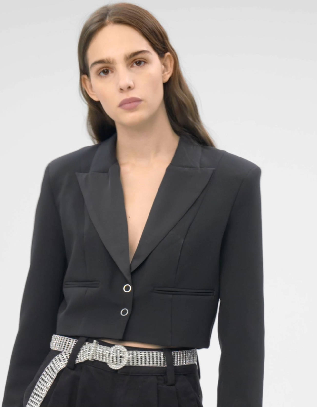 super high rise cropped bershka