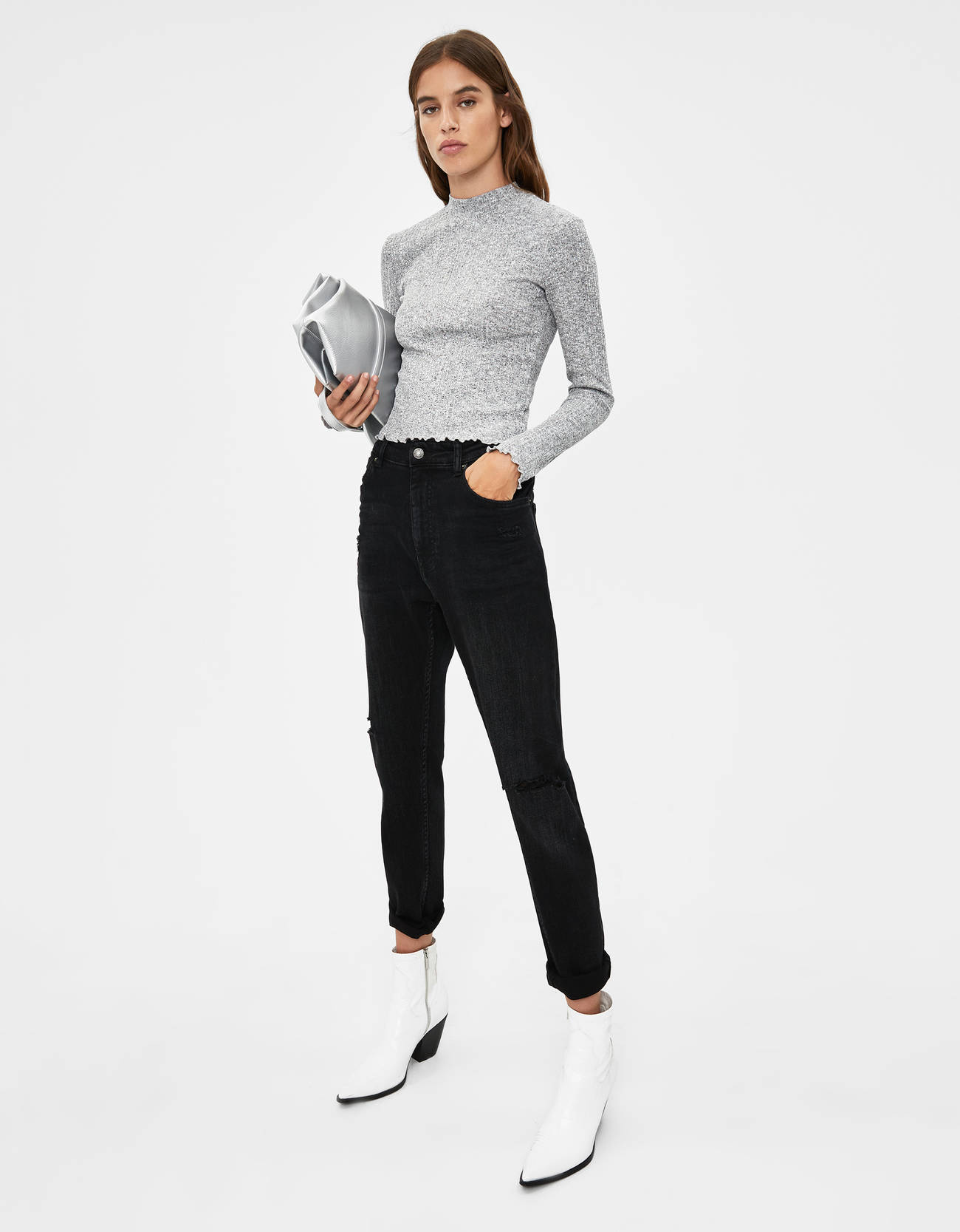 Bershka Bisiklet yaka kazak 6 Bershka Bisiklet yaka kazak 7